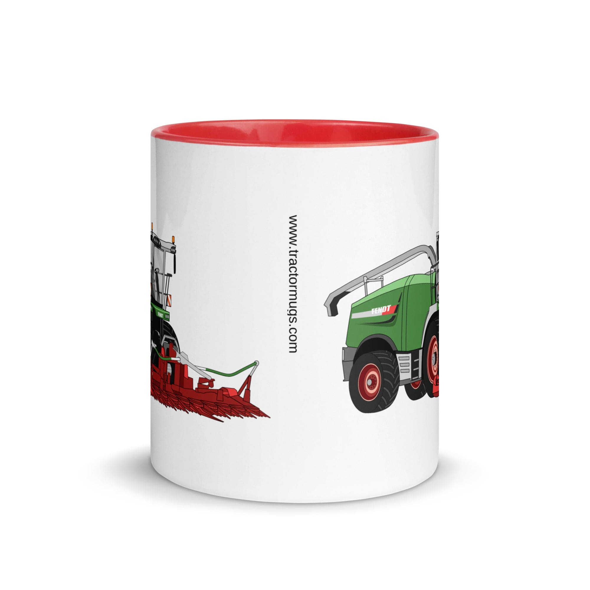 The Tractors Mugs Store Fendt Katana 85 Forage Harvester Mug with Color Inside Quality Farmers Merch