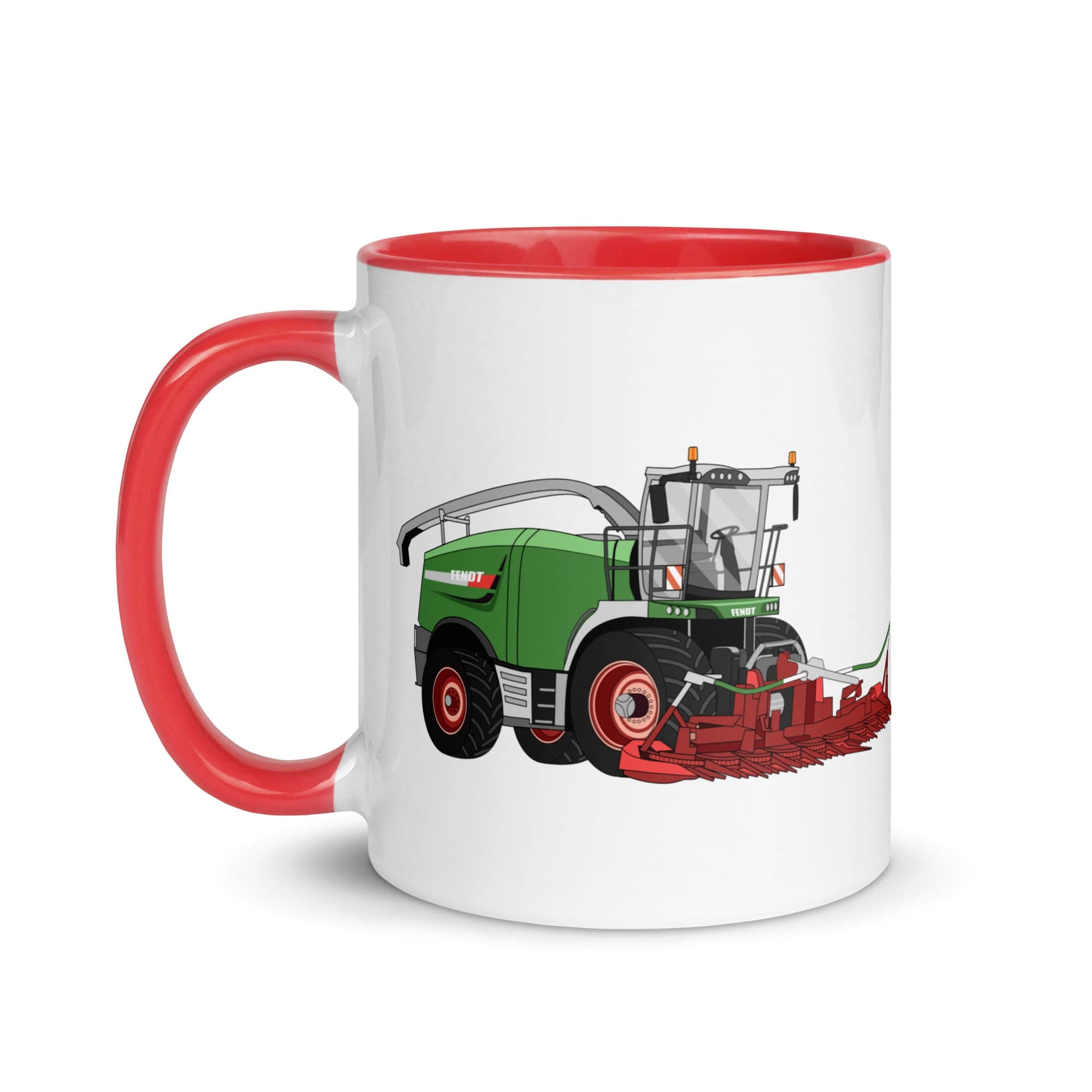 The Tractors Mugs Store Fendt Katana 85 Forage Harvester Mug with Color Inside Quality Farmers Merch