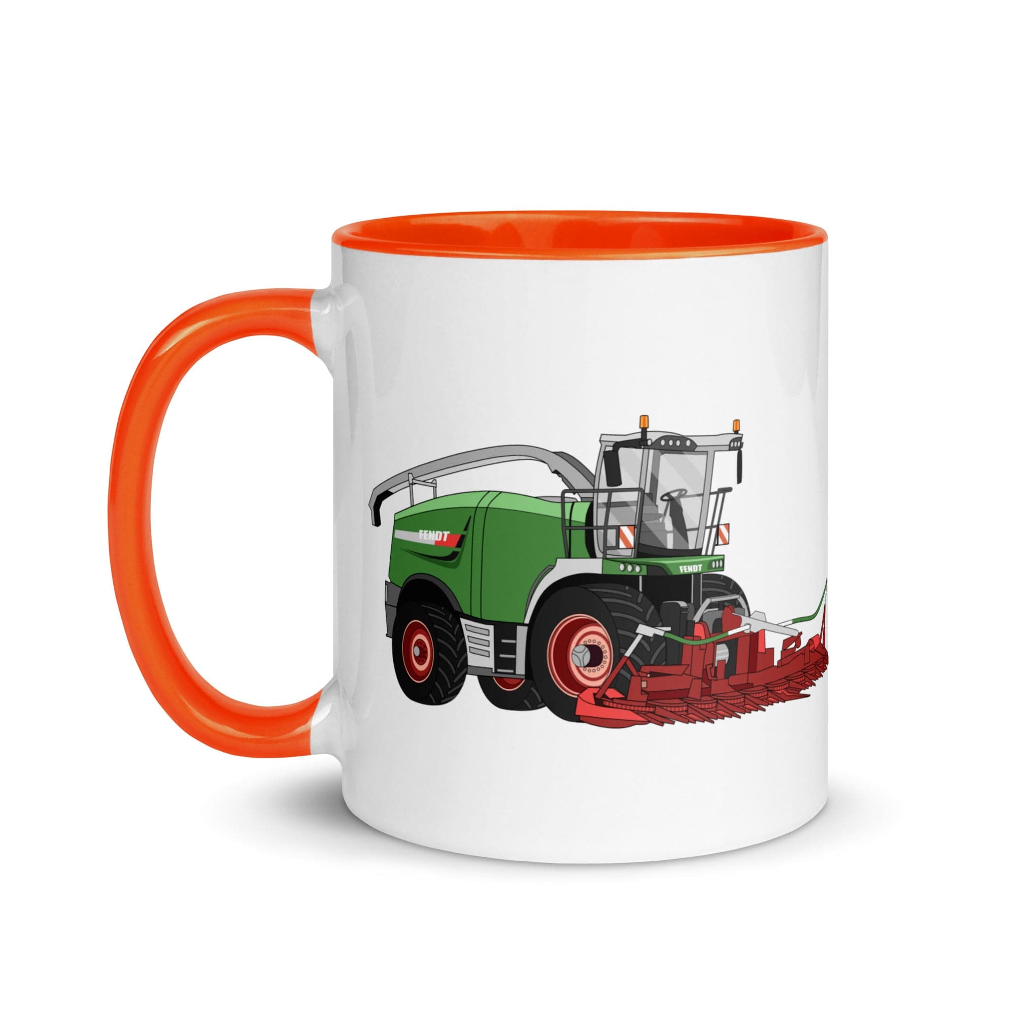 The Tractors Mugs Store Fendt Katana 85 Forage Harvester Mug with Color Inside Quality Farmers Merch