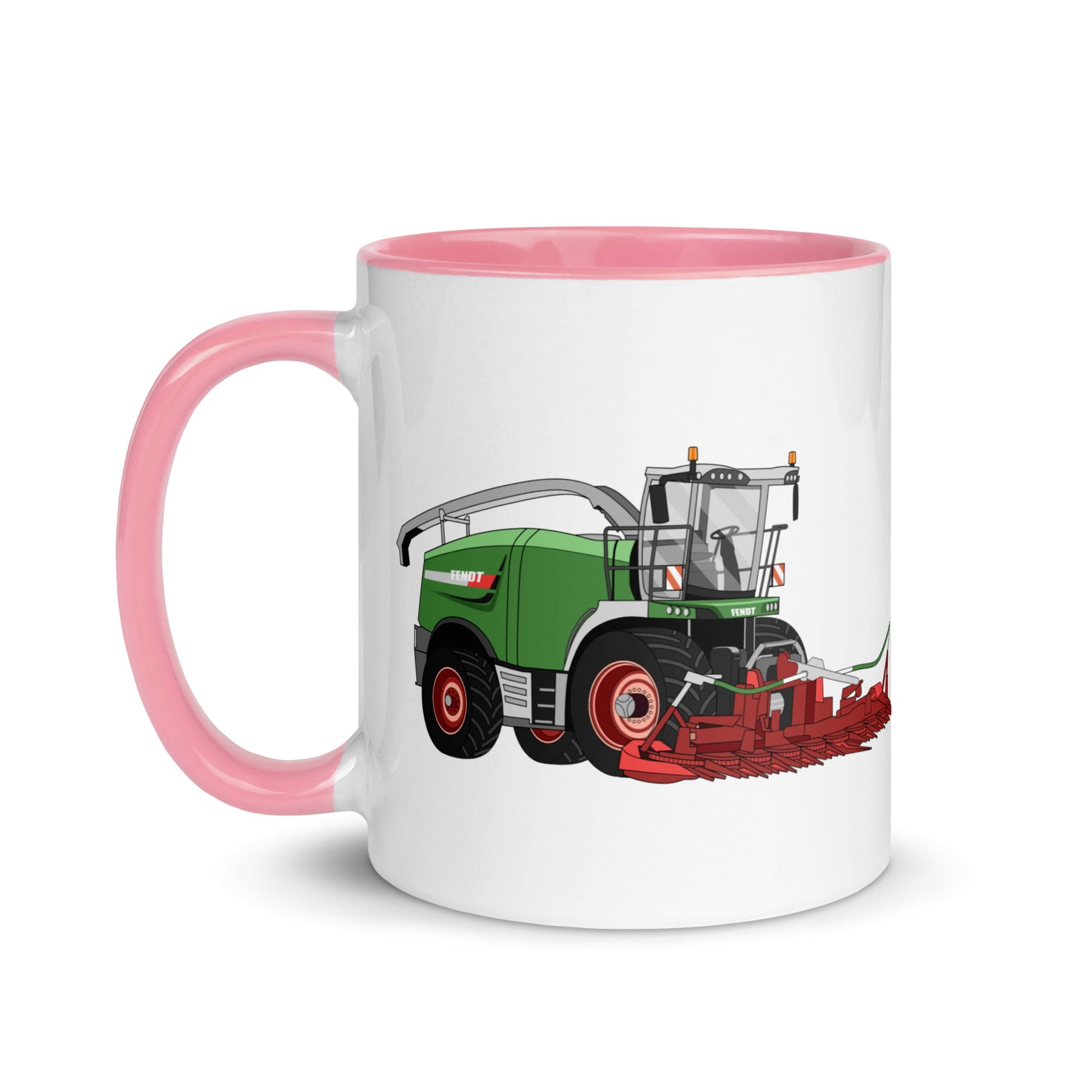 The Tractors Mugs Store Fendt Katana 85 Forage Harvester Mug with Color Inside Quality Farmers Merch