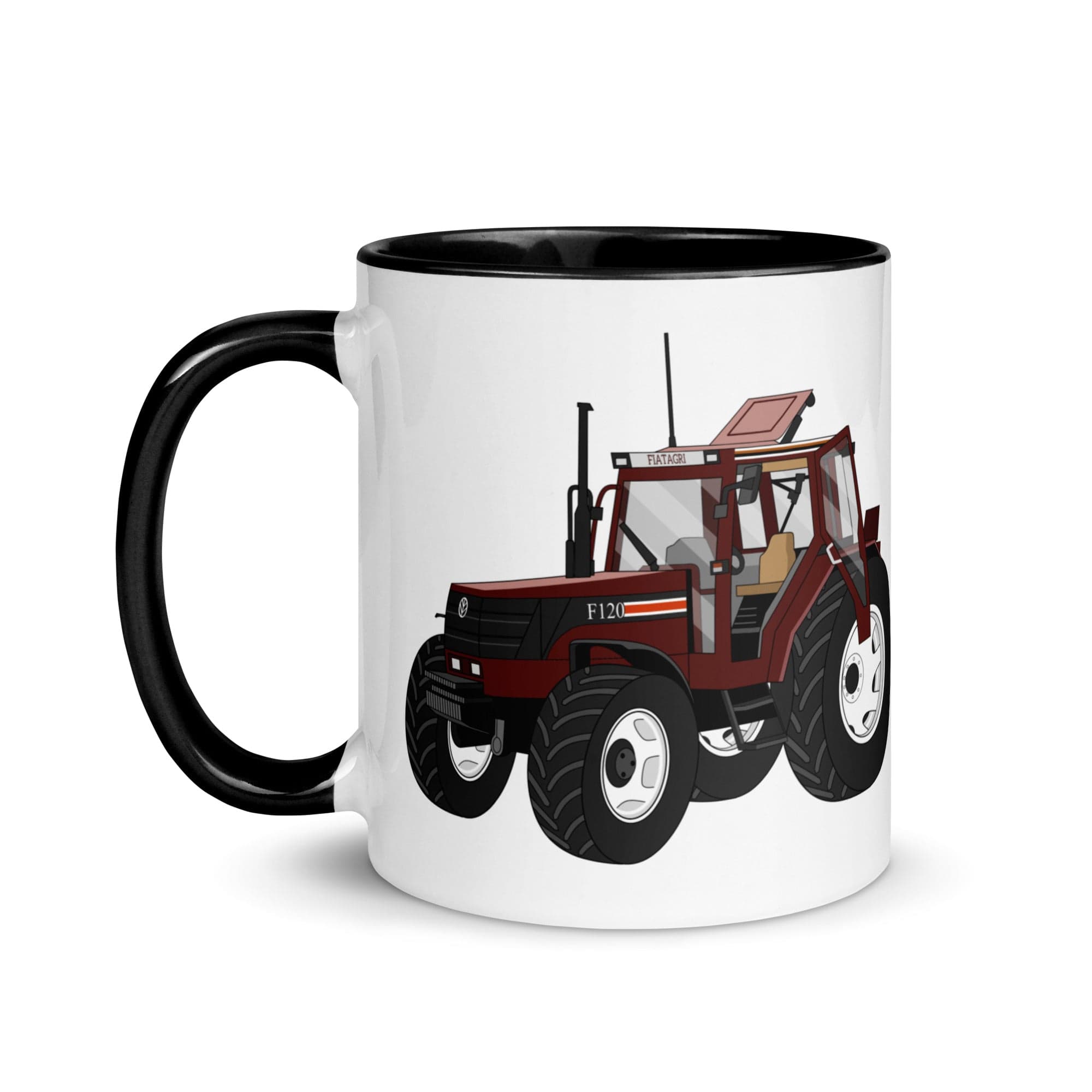 The Tractors Mugs Store Fiat F120 Winner Mug with Color Inside Quality Farmers Merch