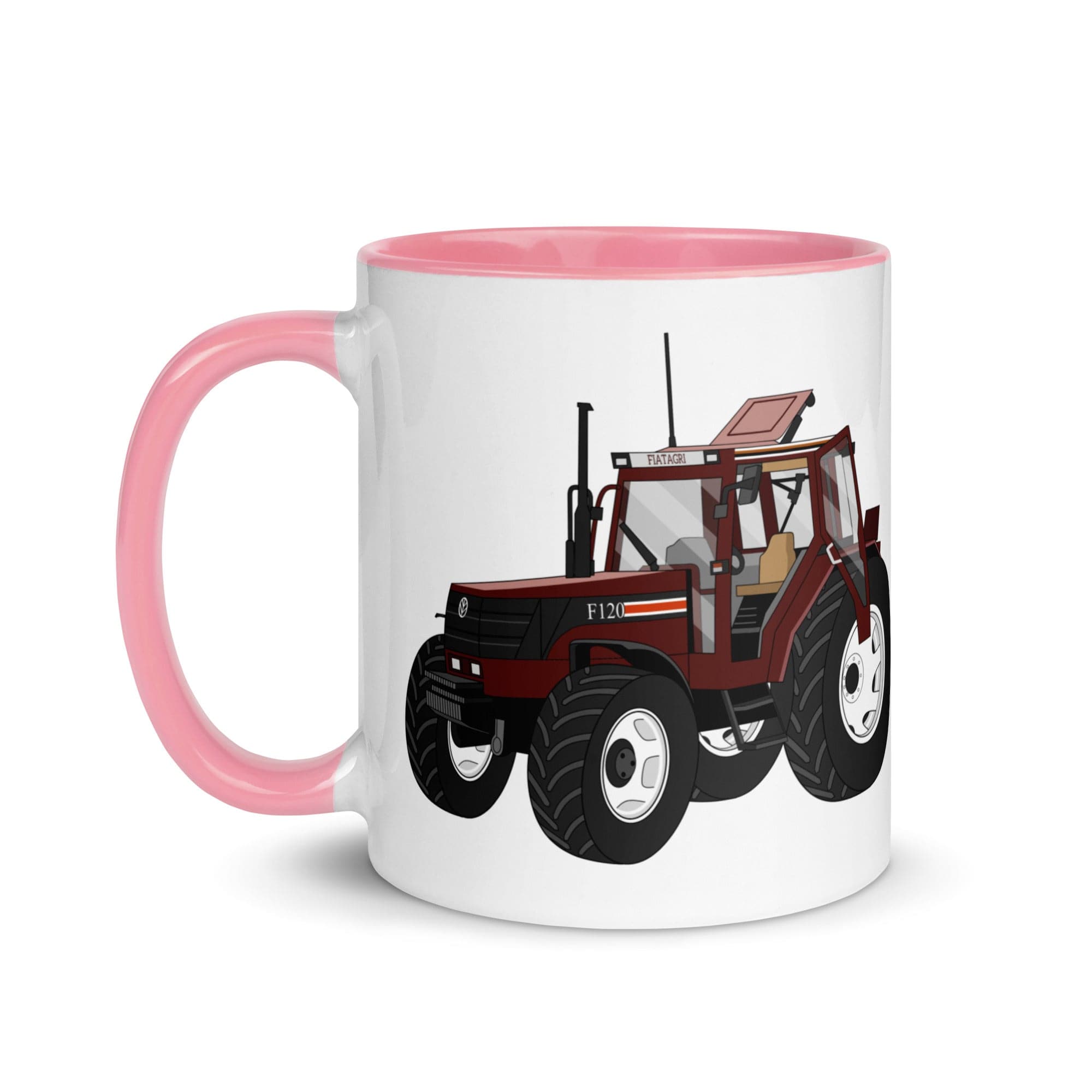 The Tractors Mugs Store Fiat F120 Winner Mug with Color Inside Quality Farmers Merch