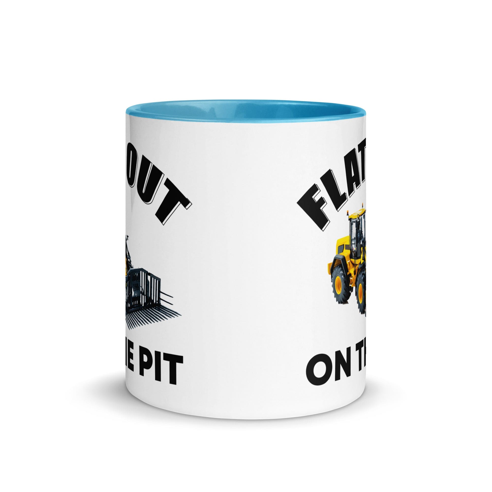 The Tractors Mugs Store Flat out on the Pit Mug with Color Inside Quality Farmers Merch