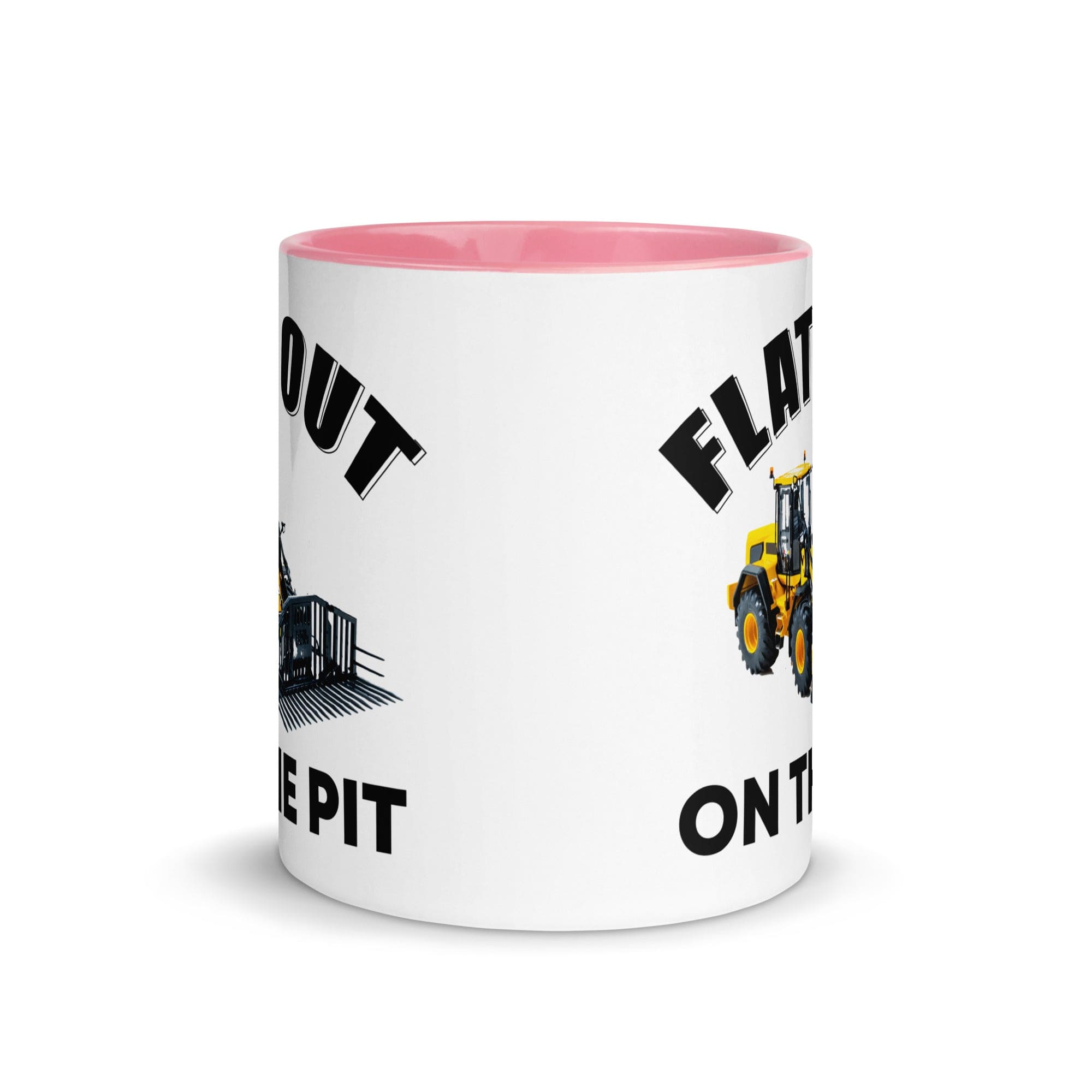 The Tractors Mugs Store Flat out on the Pit Mug with Color Inside Quality Farmers Merch