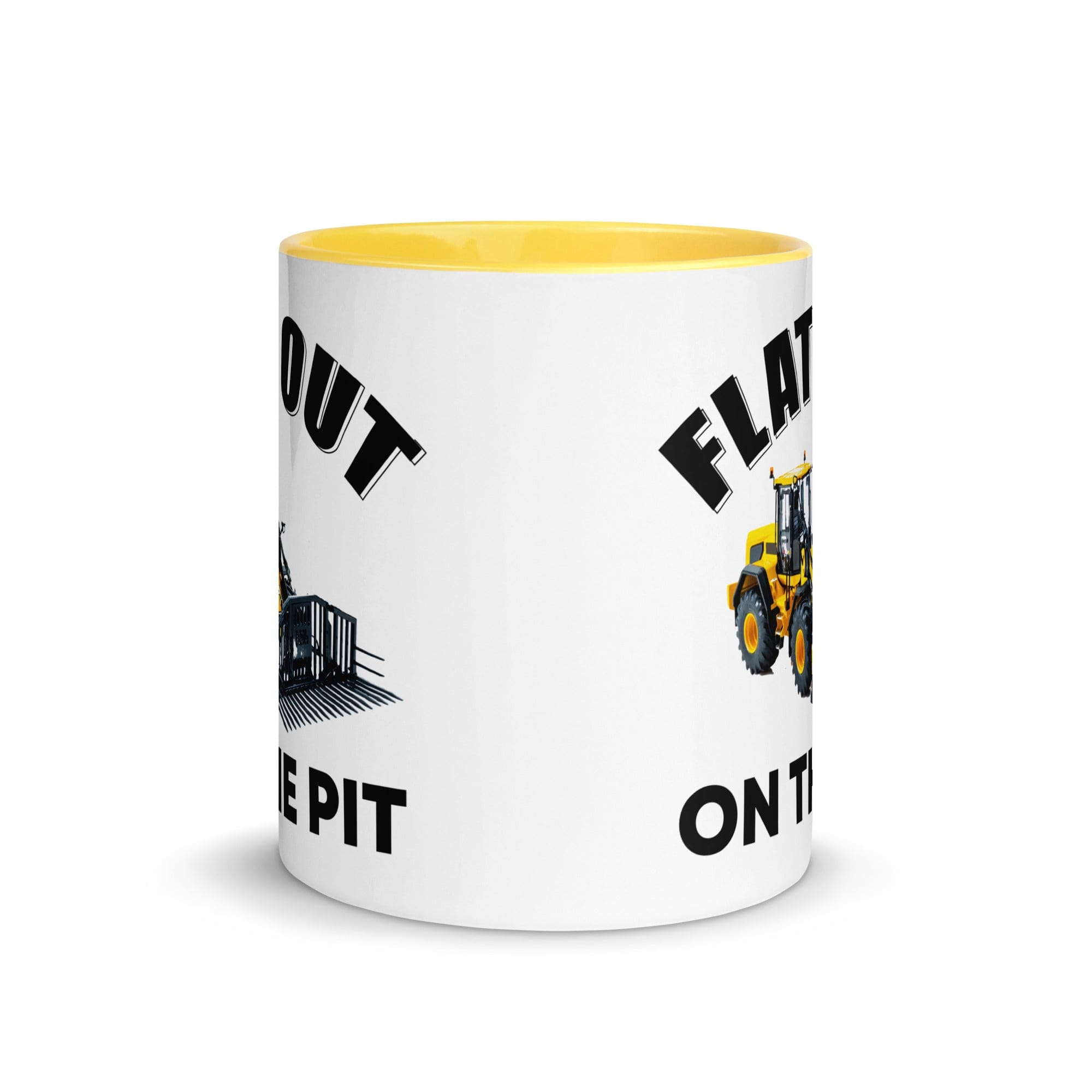 The Tractors Mugs Store Flat out on the Pit Mug with Color Inside Quality Farmers Merch