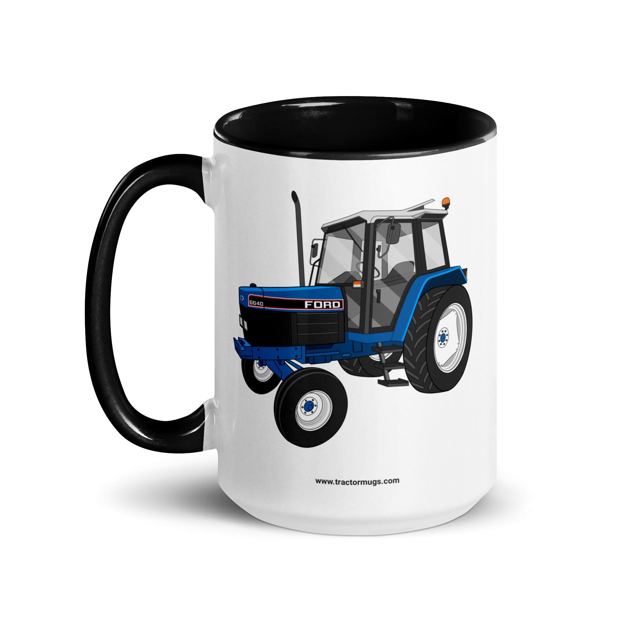 The Tractors Mugs Store Ford 6640 2WD | Mug with Color Inside Quality Farmers Merch
