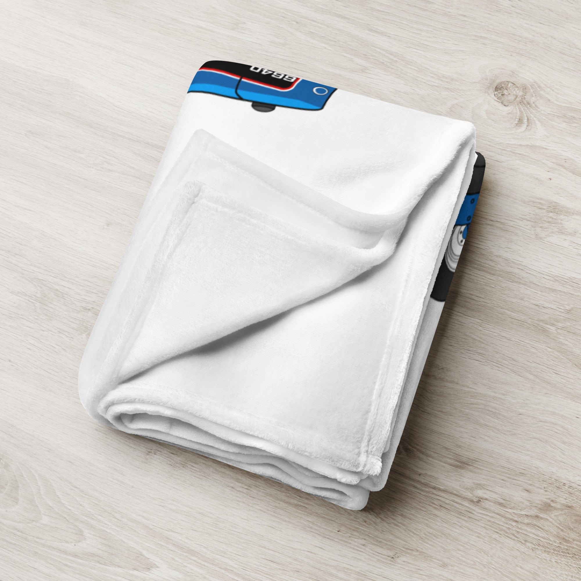 The Tractors Mugs Store Ford 6640 2WD | Throw Blanket Quality Farmers Merch