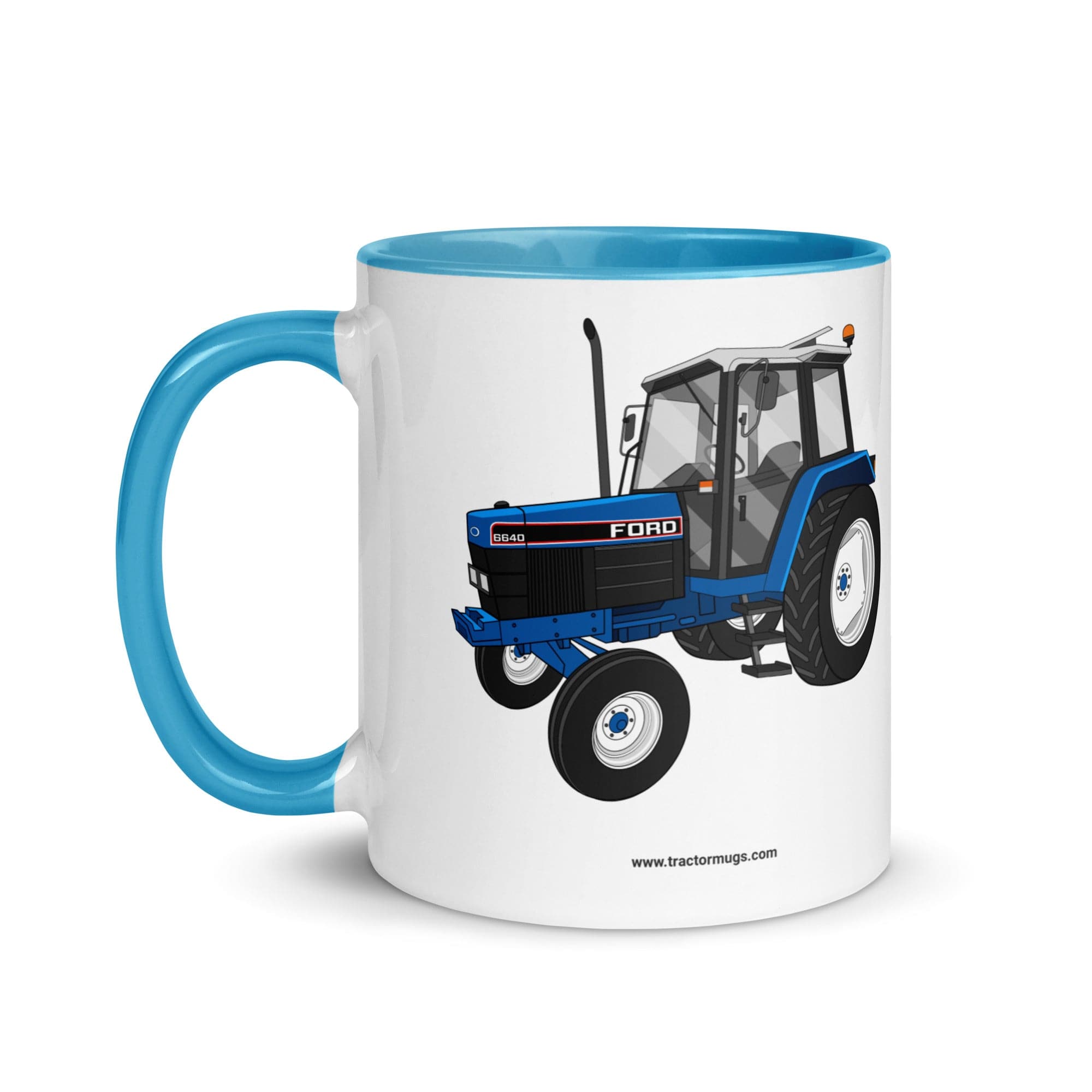 The Tractors Mugs Store Ford 6640 SE 2WD | Mug with Color Inside Quality Farmers Merch