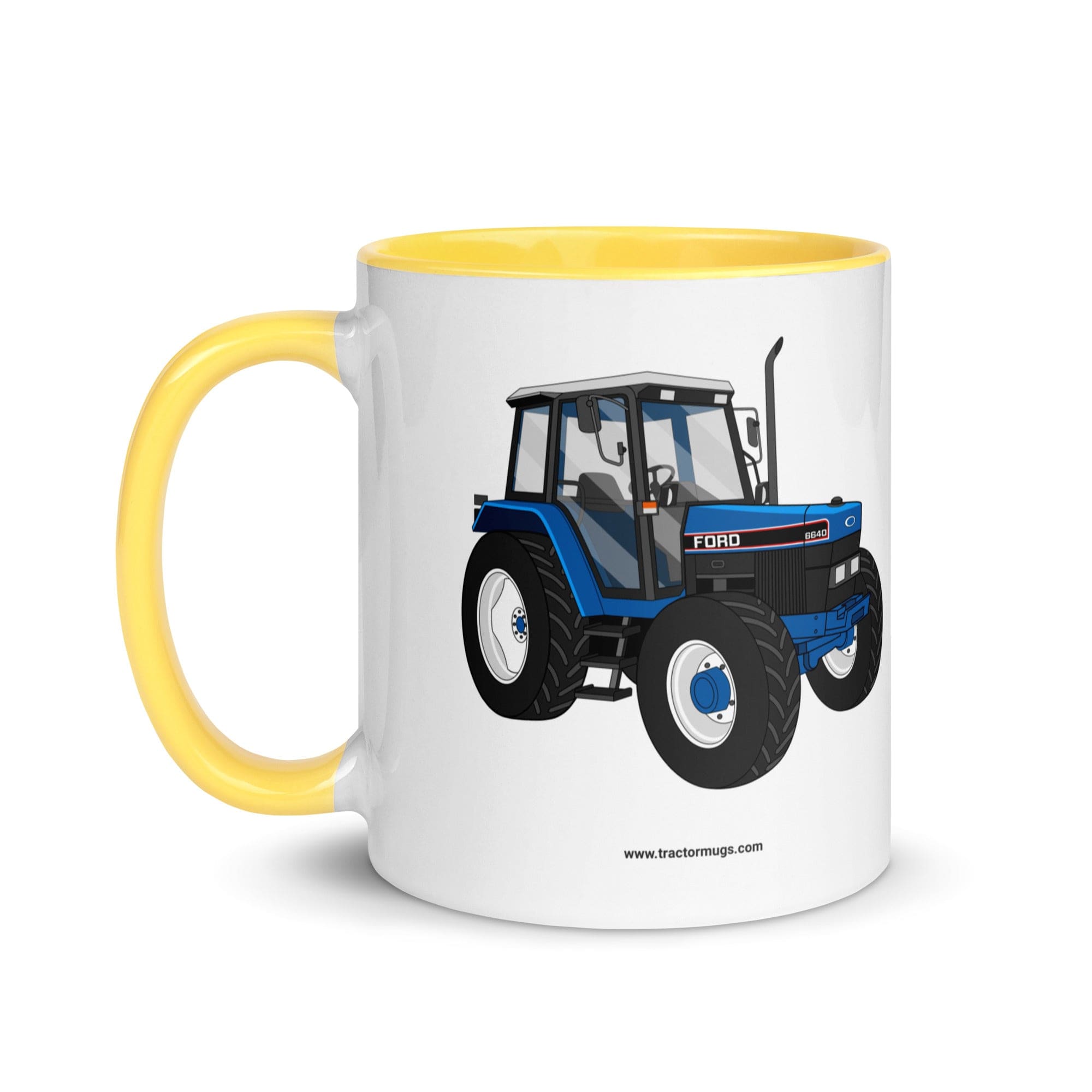 The Tractors Mugs Store Ford 6640 SE 4WD | Mug with Color Inside Quality Farmers Merch