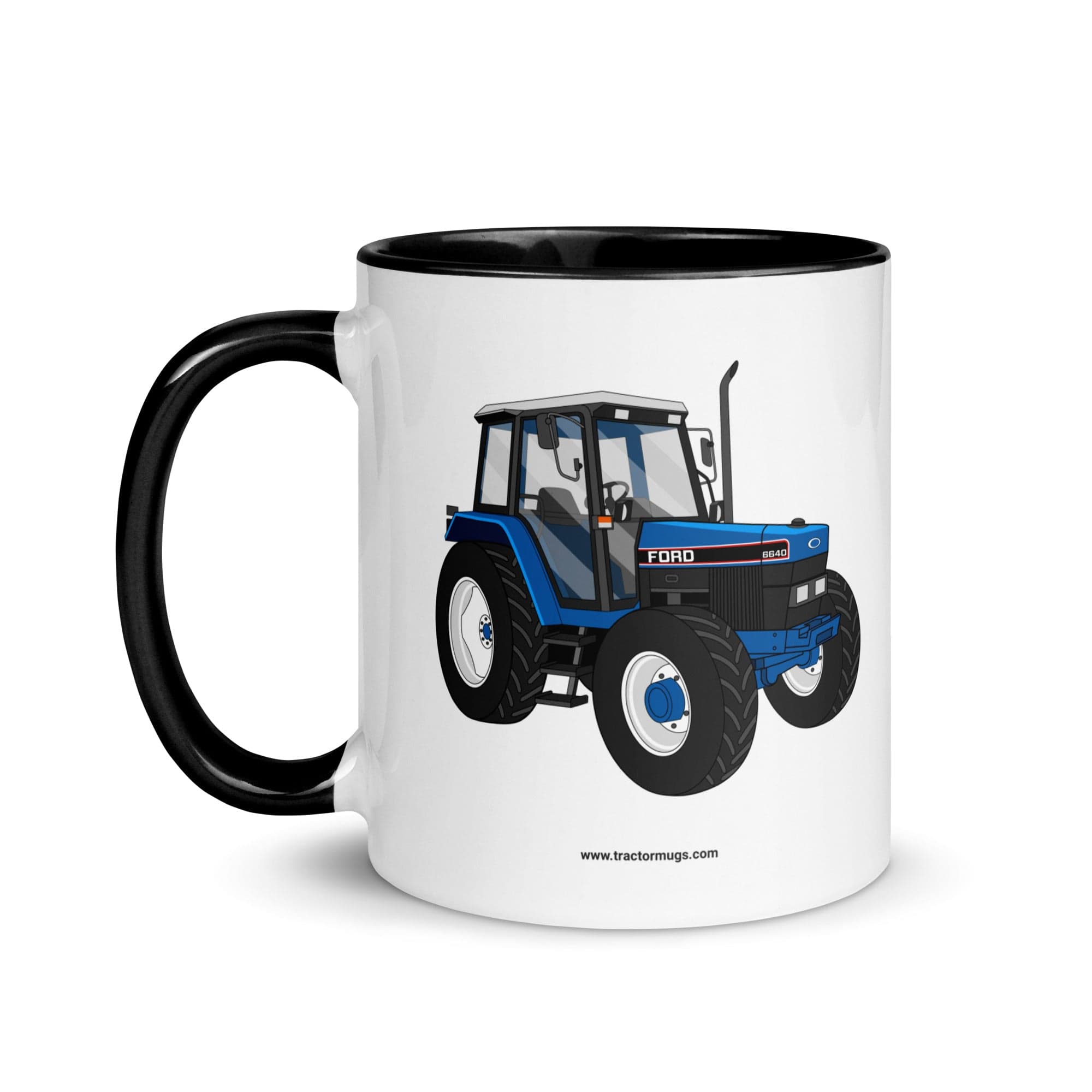 The Tractors Mugs Store Ford 6640 SE 4WD | Mug with Color Inside Quality Farmers Merch