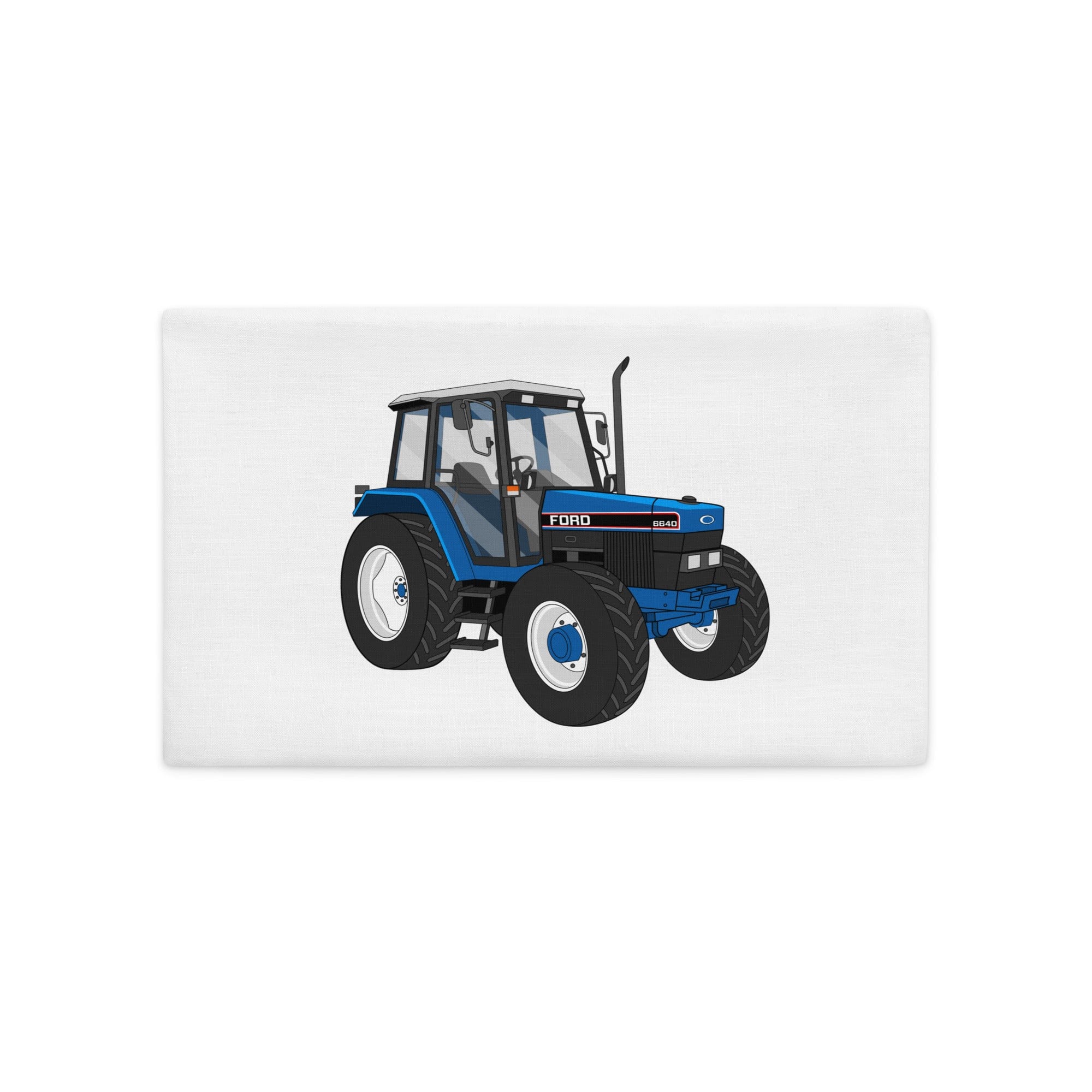 The Tractors Mugs Store Ford 6640 SE 4WD | Premium Pillow Case Quality Farmers Merch