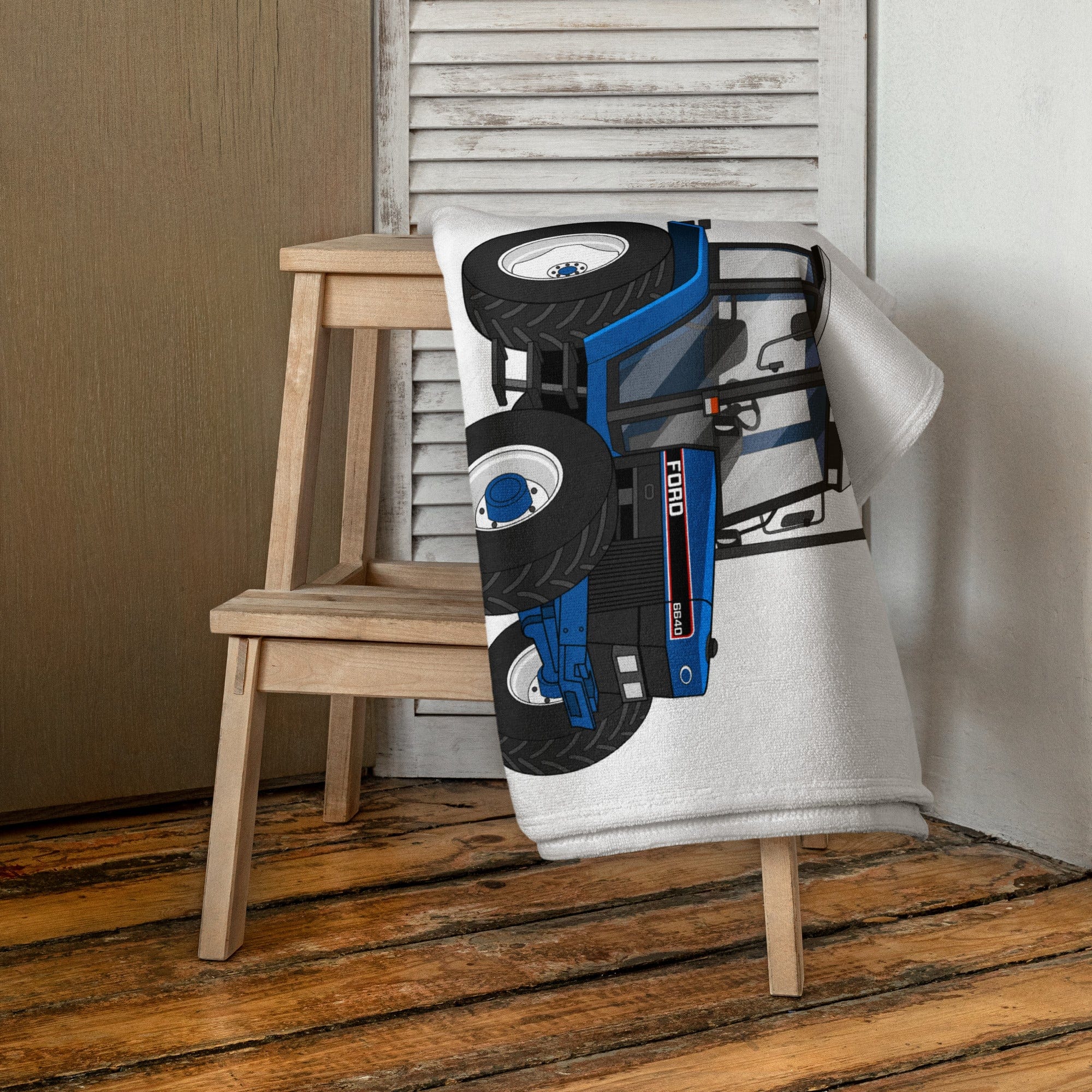 The Tractors Mugs Store Ford 6640 SE 4WD | Towel Quality Farmers Merch