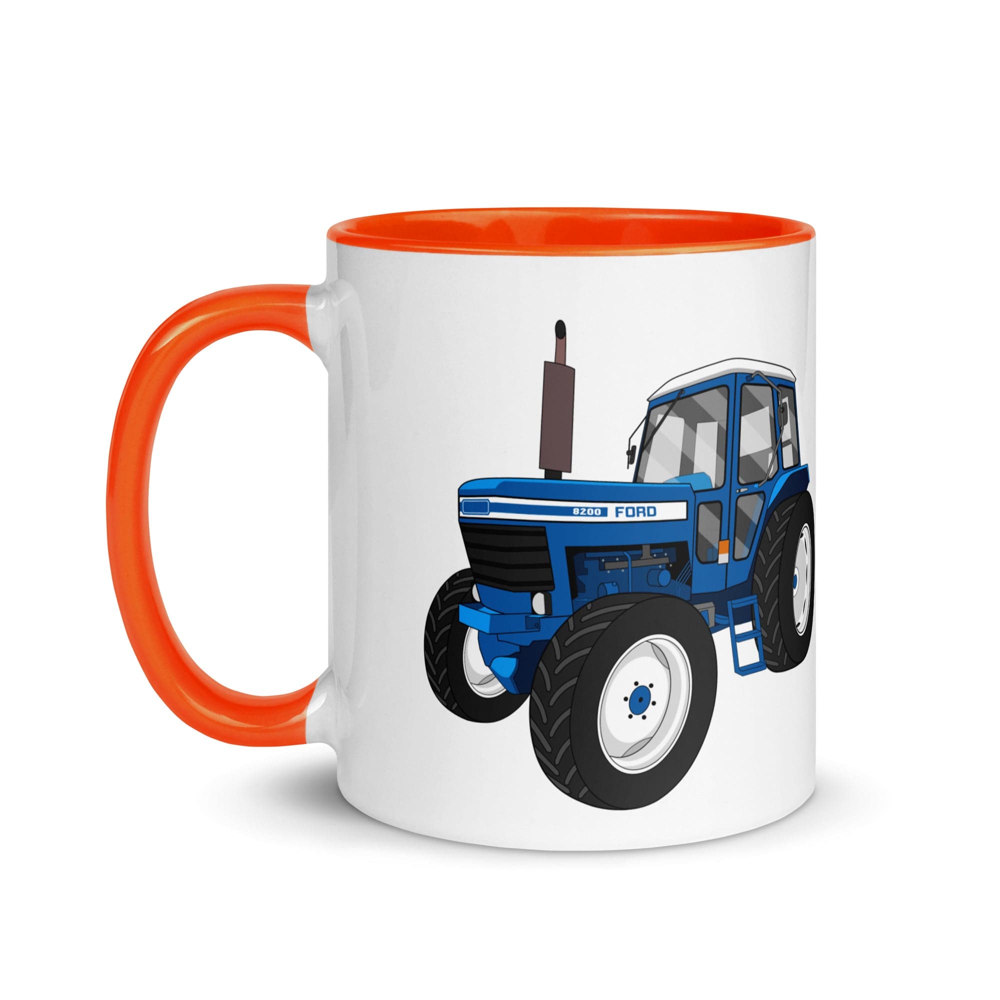 The Tractors Mugs Store Ford 8200 Mug with Color Inside Quality Farmers Merch