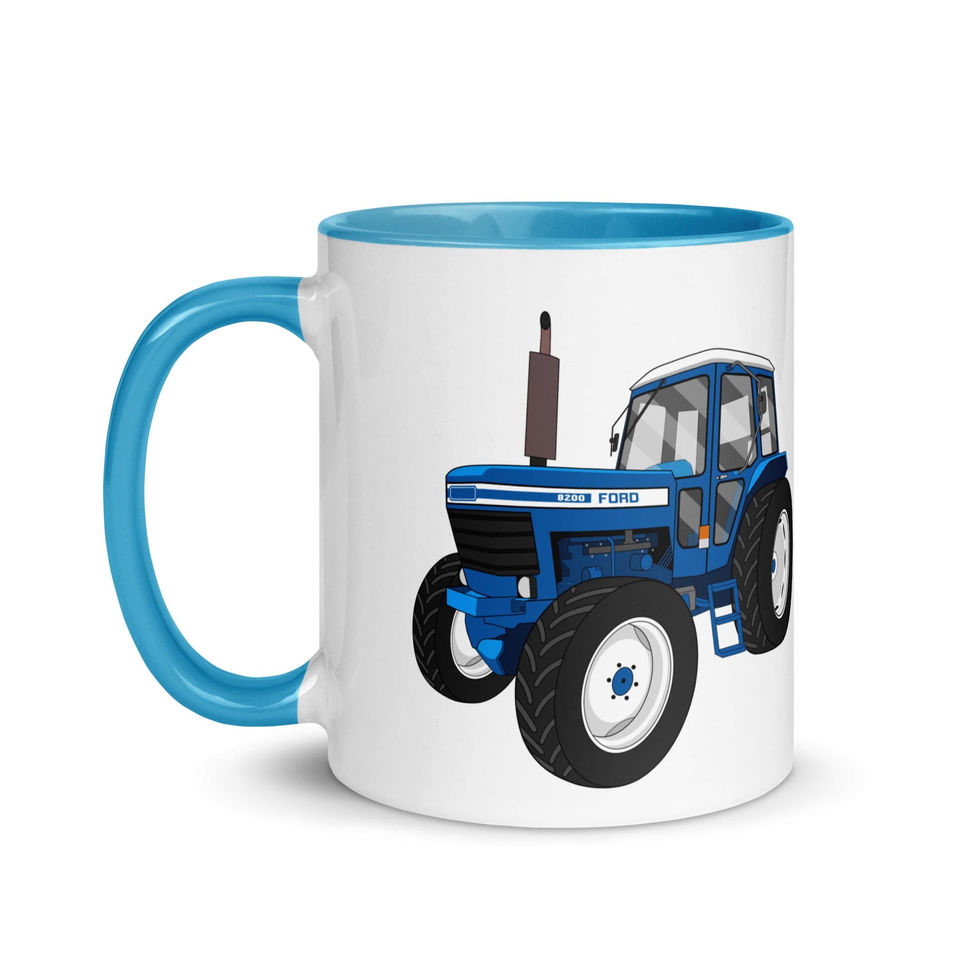 The Tractors Mugs Store Ford 8200 Mug with Color Inside Quality Farmers Merch