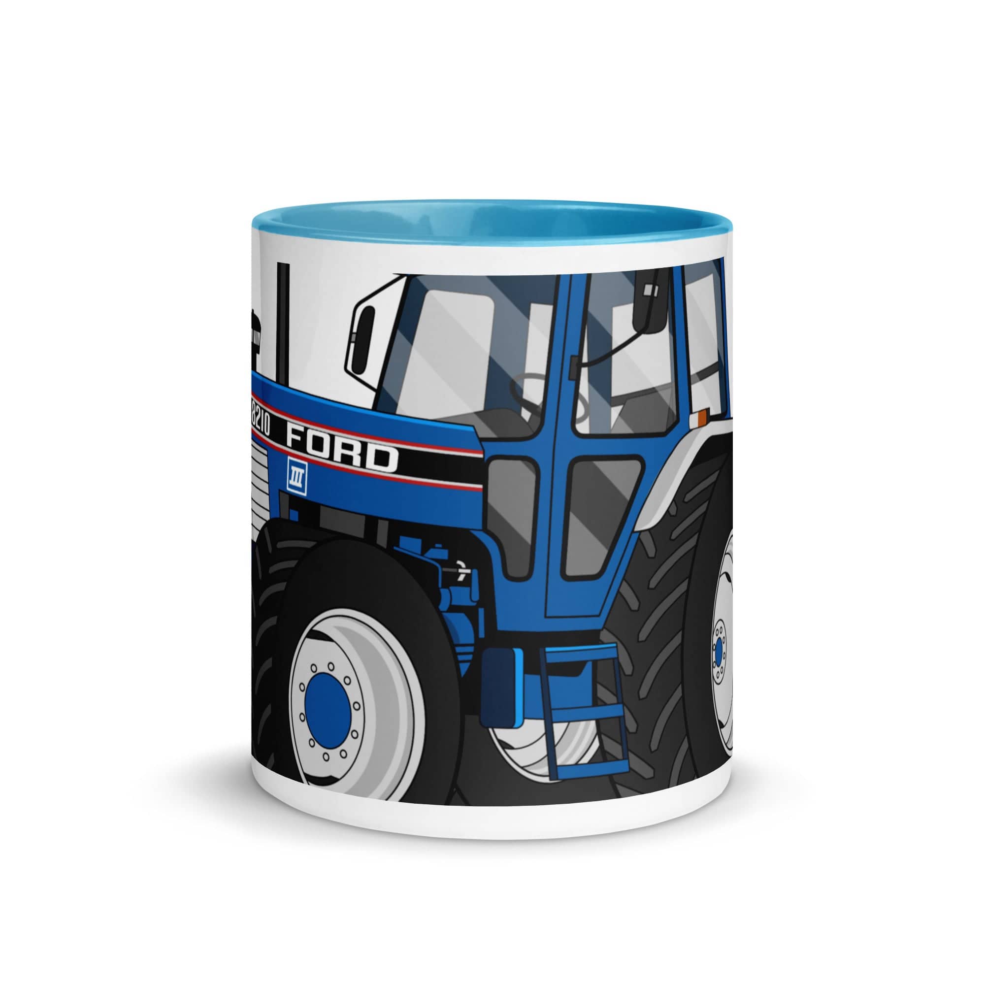 The Tractors Mugs Store Ford 8210 4WD 2.0 Mug with Color Inside Quality Farmers Merch