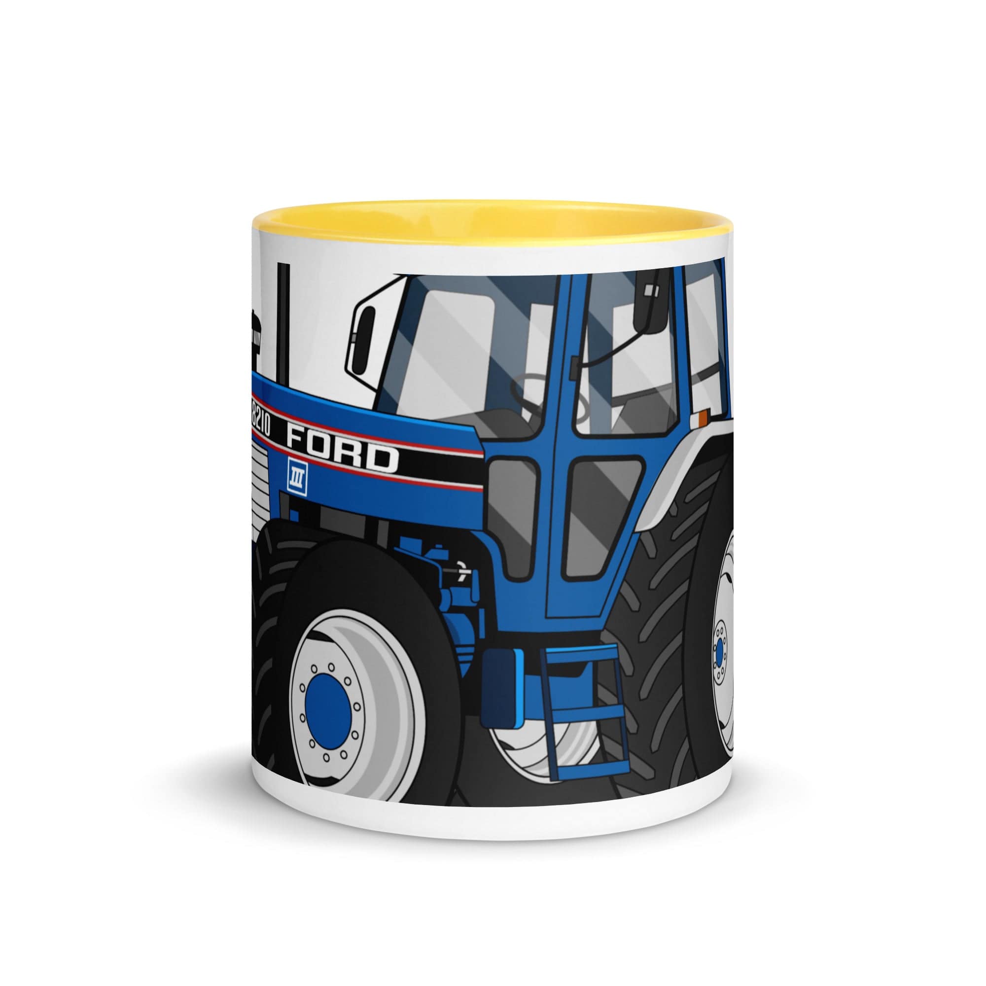 The Tractors Mugs Store Ford 8210 4WD 2.0 Mug with Color Inside Quality Farmers Merch