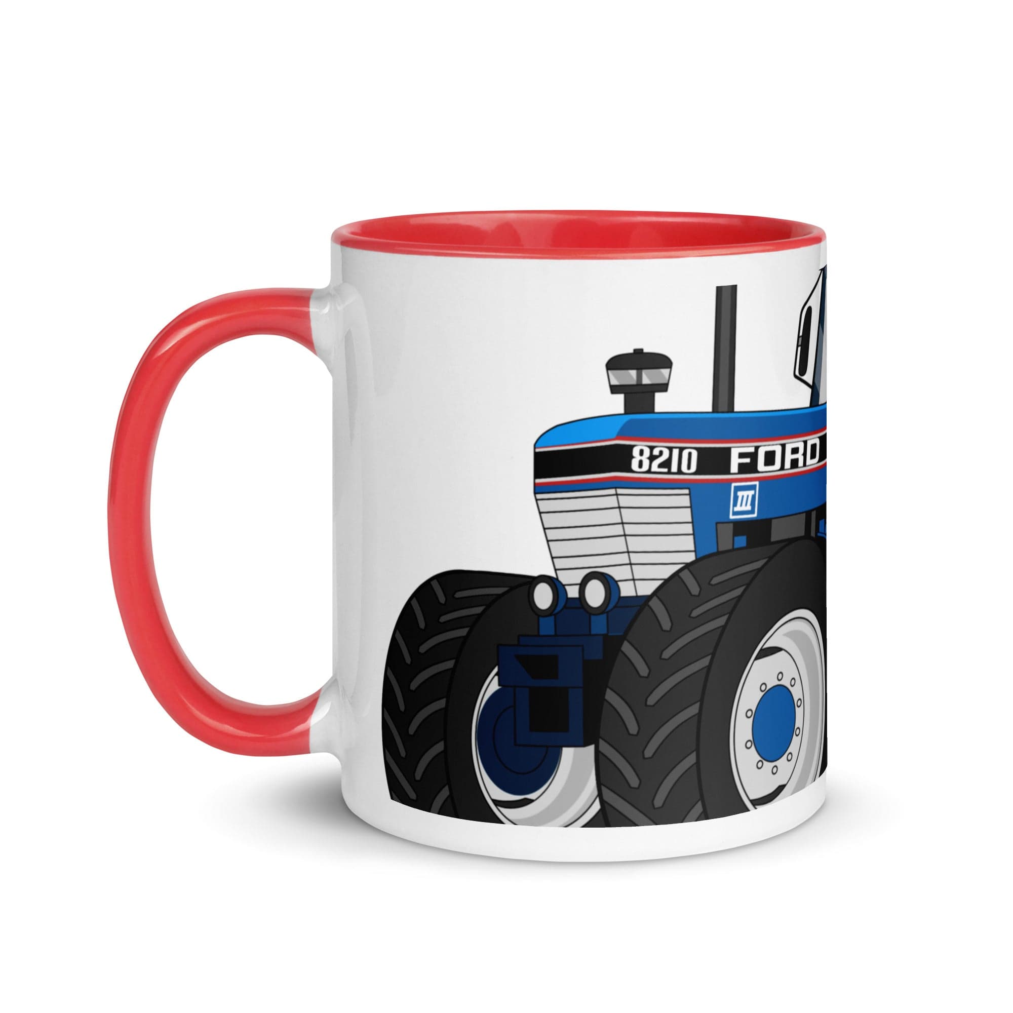 The Tractors Mugs Store Ford 8210 4WD 2.0 Mug with Color Inside Quality Farmers Merch