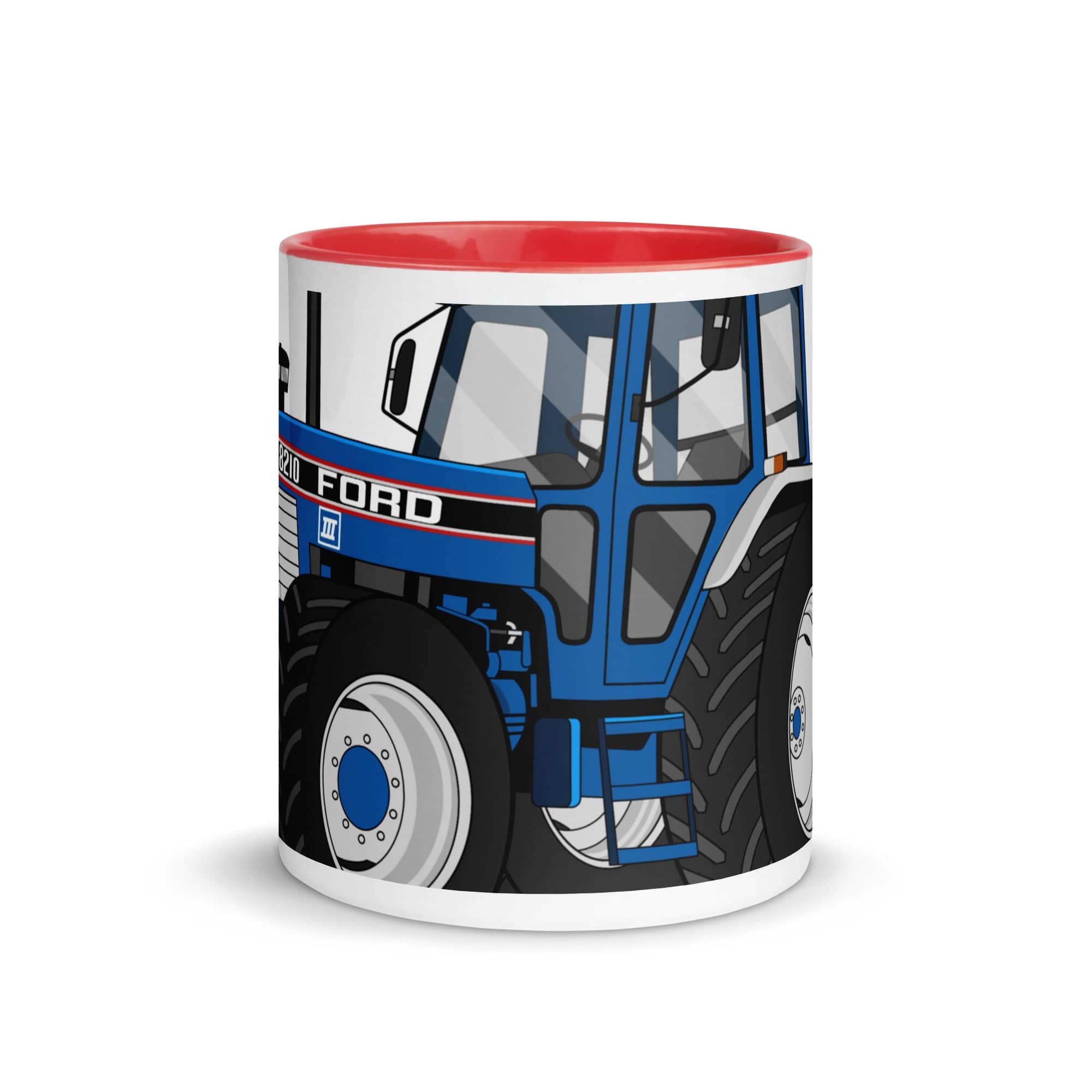 The Tractors Mugs Store Ford 8210 4WD 2.0 Mug with Color Inside Quality Farmers Merch
