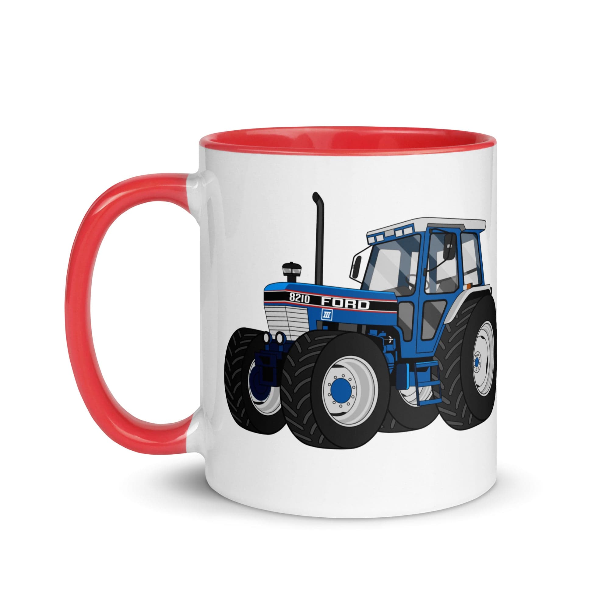 The Tractors Mugs Store Ford 8210 4WD Mug with Color Inside Quality Farmers Merch
