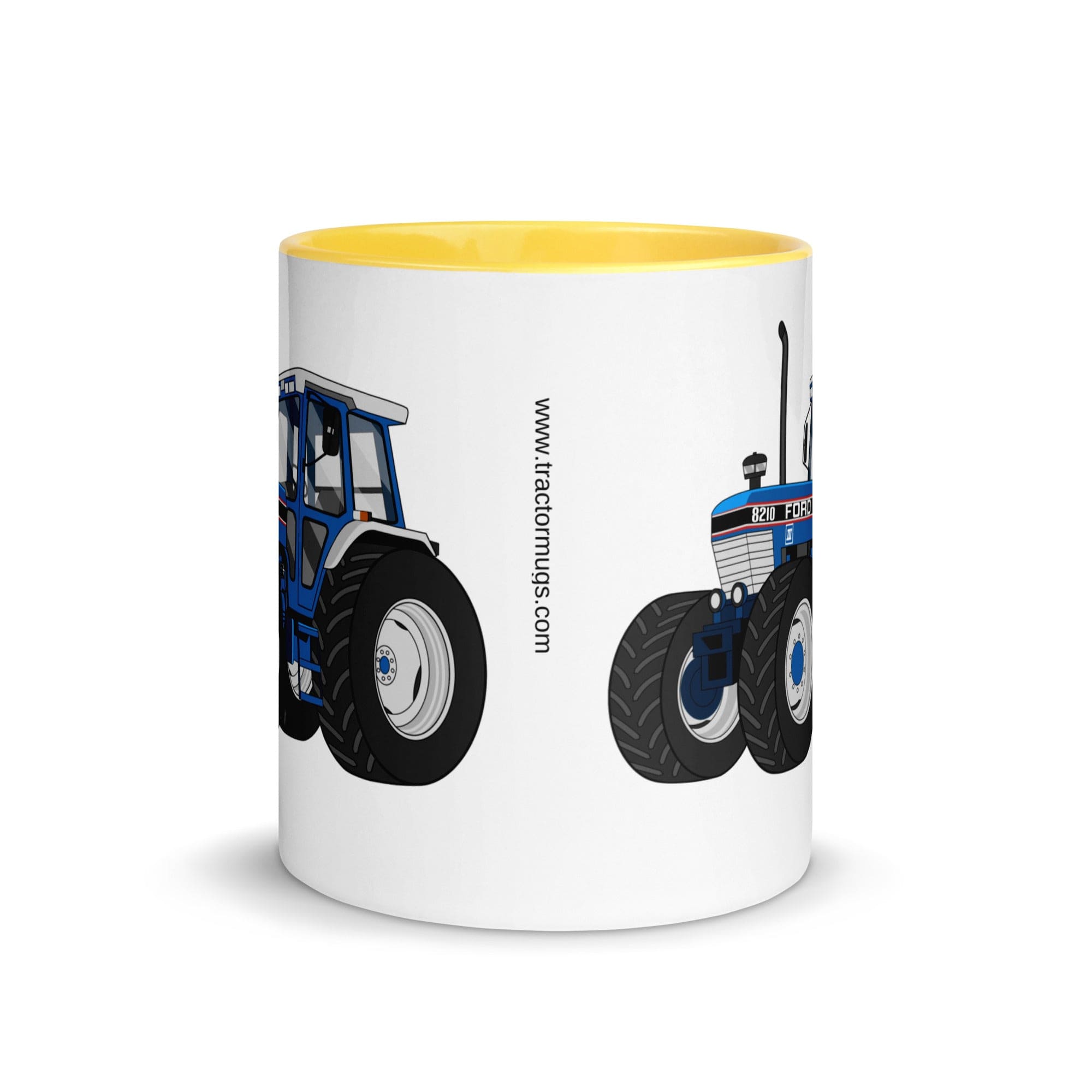 The Tractors Mugs Store Ford 8210 4WD Mug with Color Inside Quality Farmers Merch
