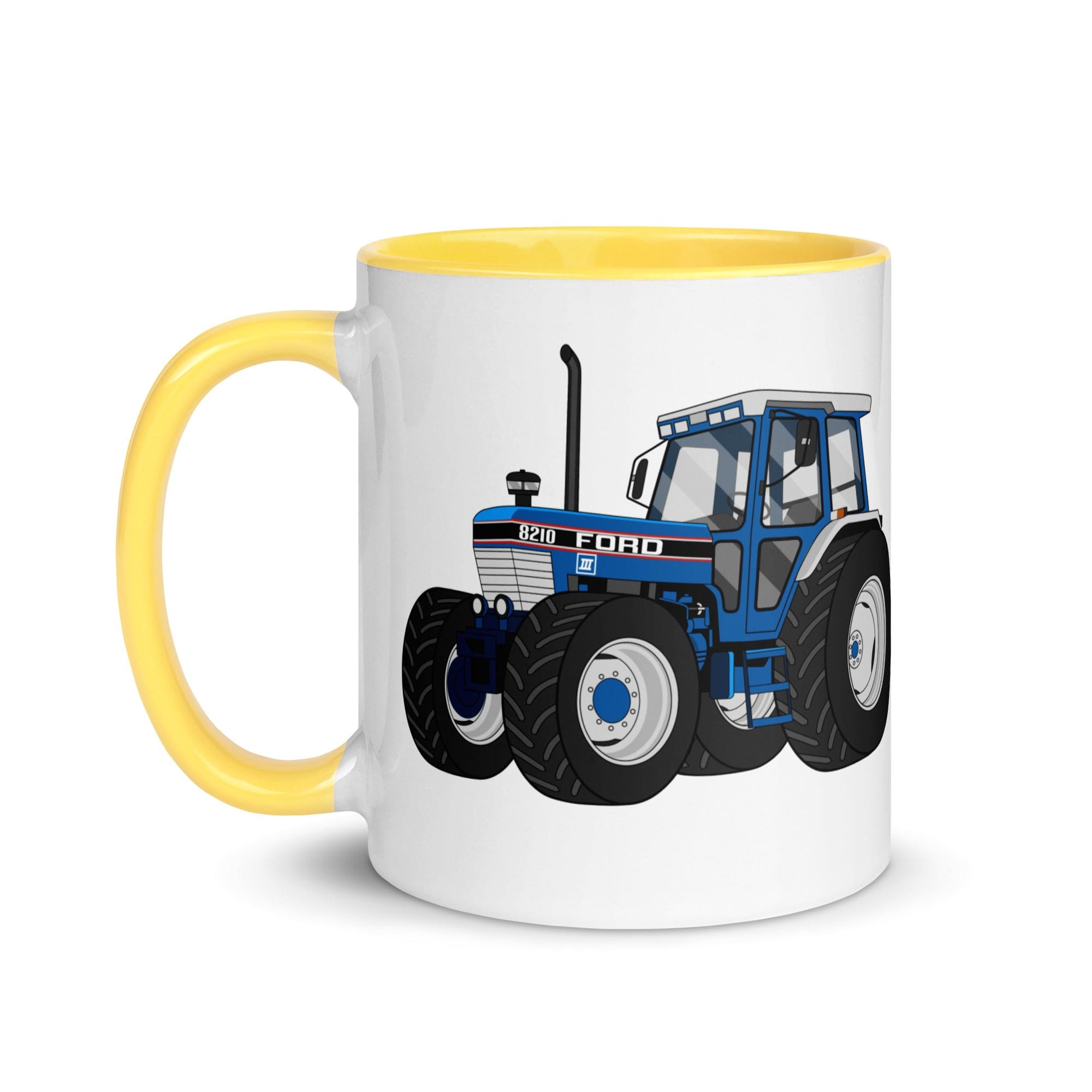 The Tractors Mugs Store Ford 8210 4WD Mug with Color Inside Quality Farmers Merch