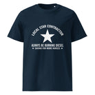 The Tractors Mugs Store French Navy / S Star Contractor Unisex organic cotton t-shirt Quality Farmers Merch