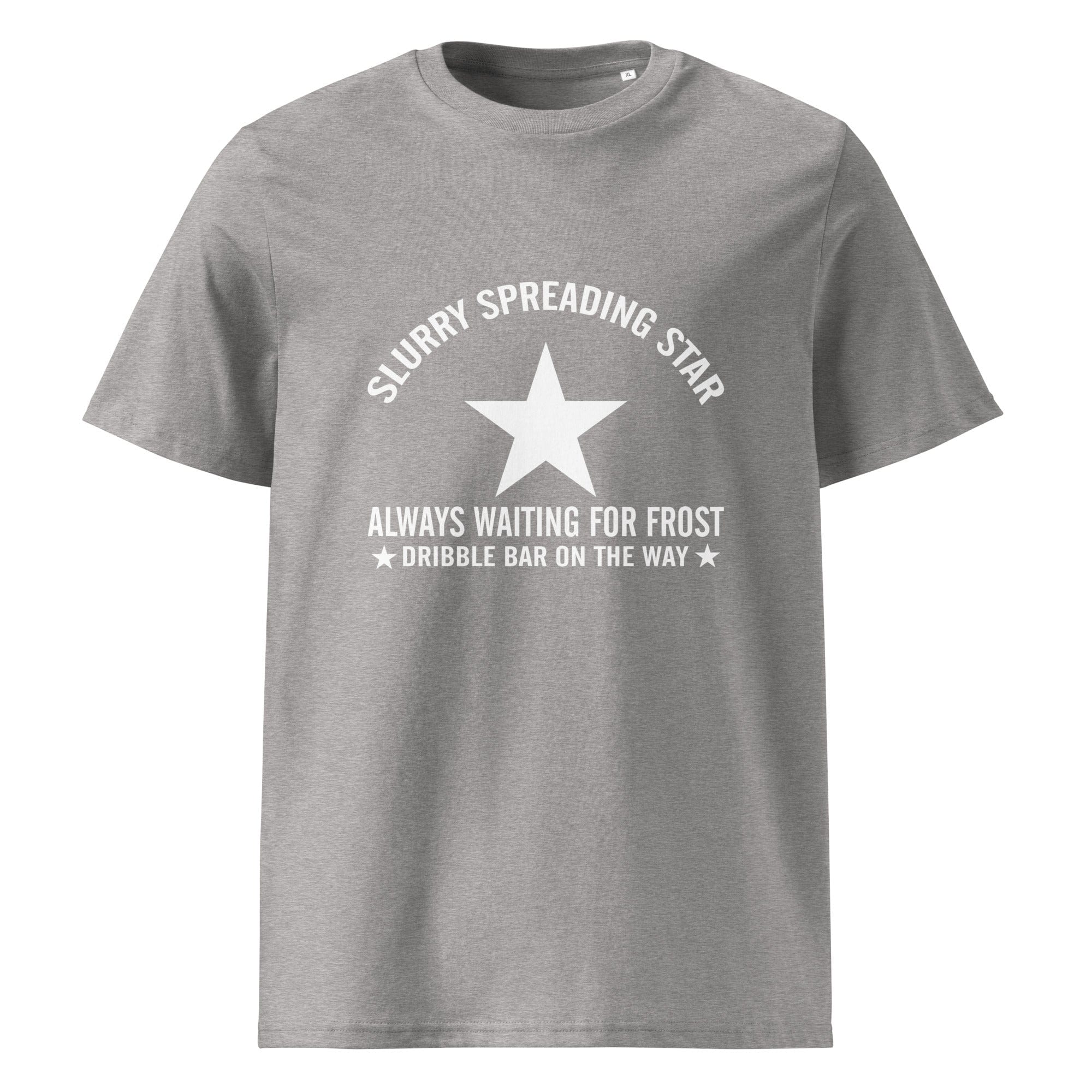 The Tractors Mugs Store Heather Grey / S Slurry Speading Star Unisex organic cotton t-shirt Quality Farmers Merch