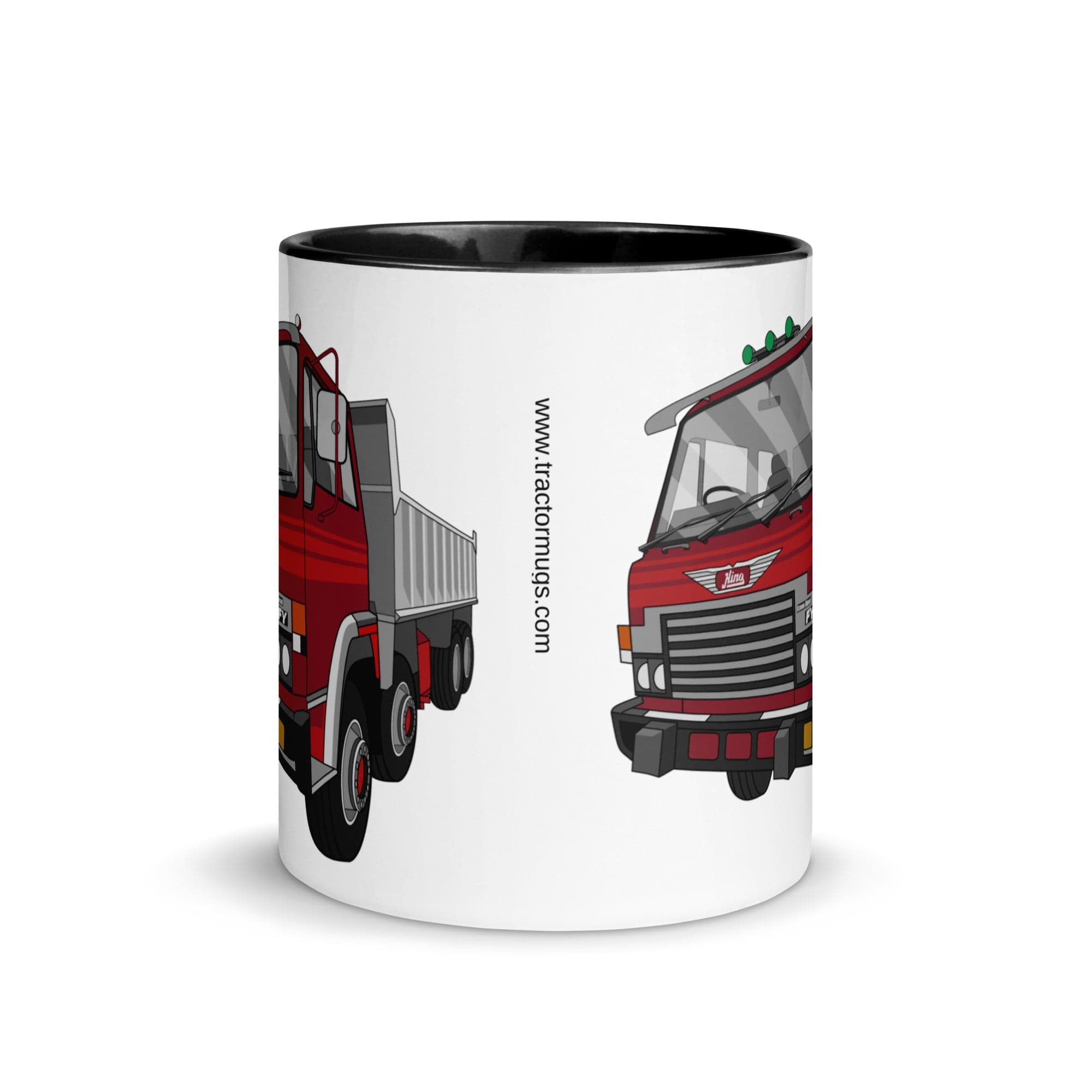 The Tractors Mugs Store Hino FY Tipper Mug with Color Inside Quality Farmers Merch