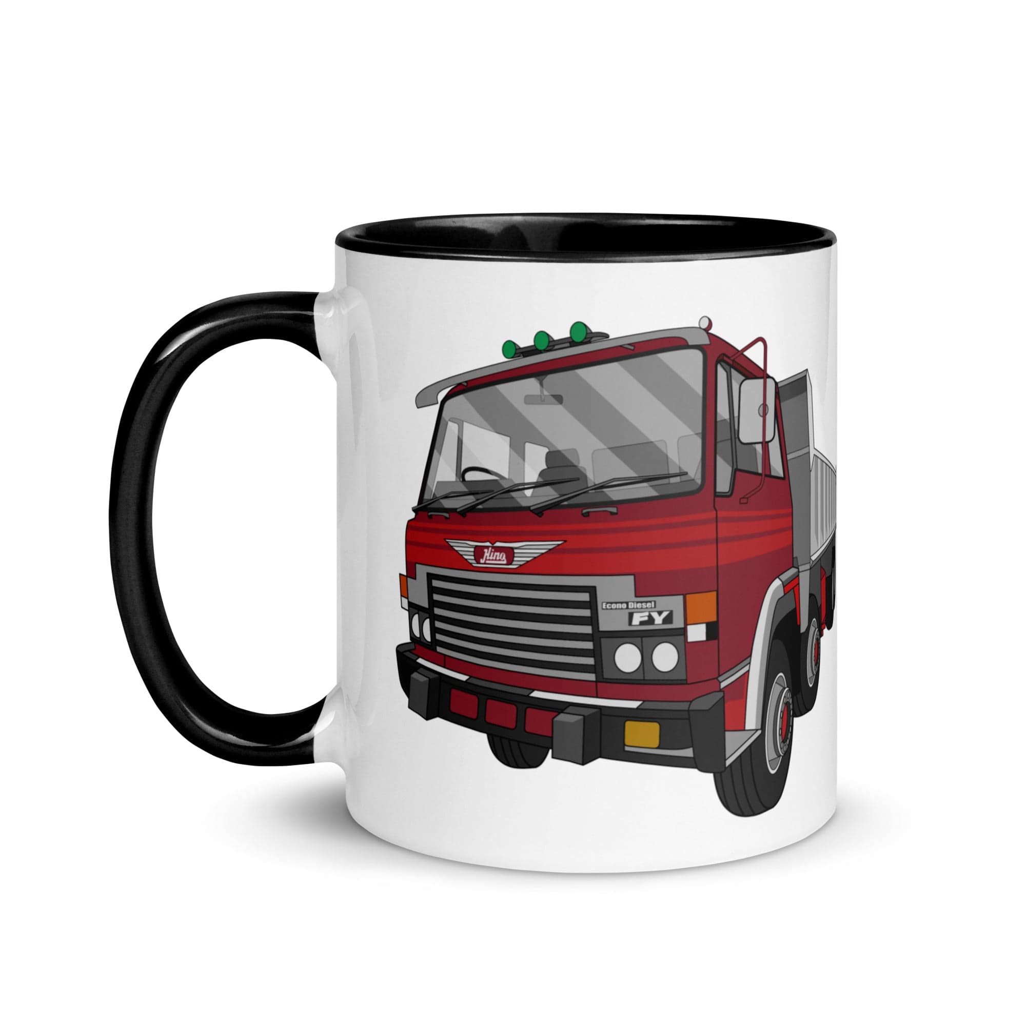 The Tractors Mugs Store Hino FY Tipper Mug with Color Inside Quality Farmers Merch