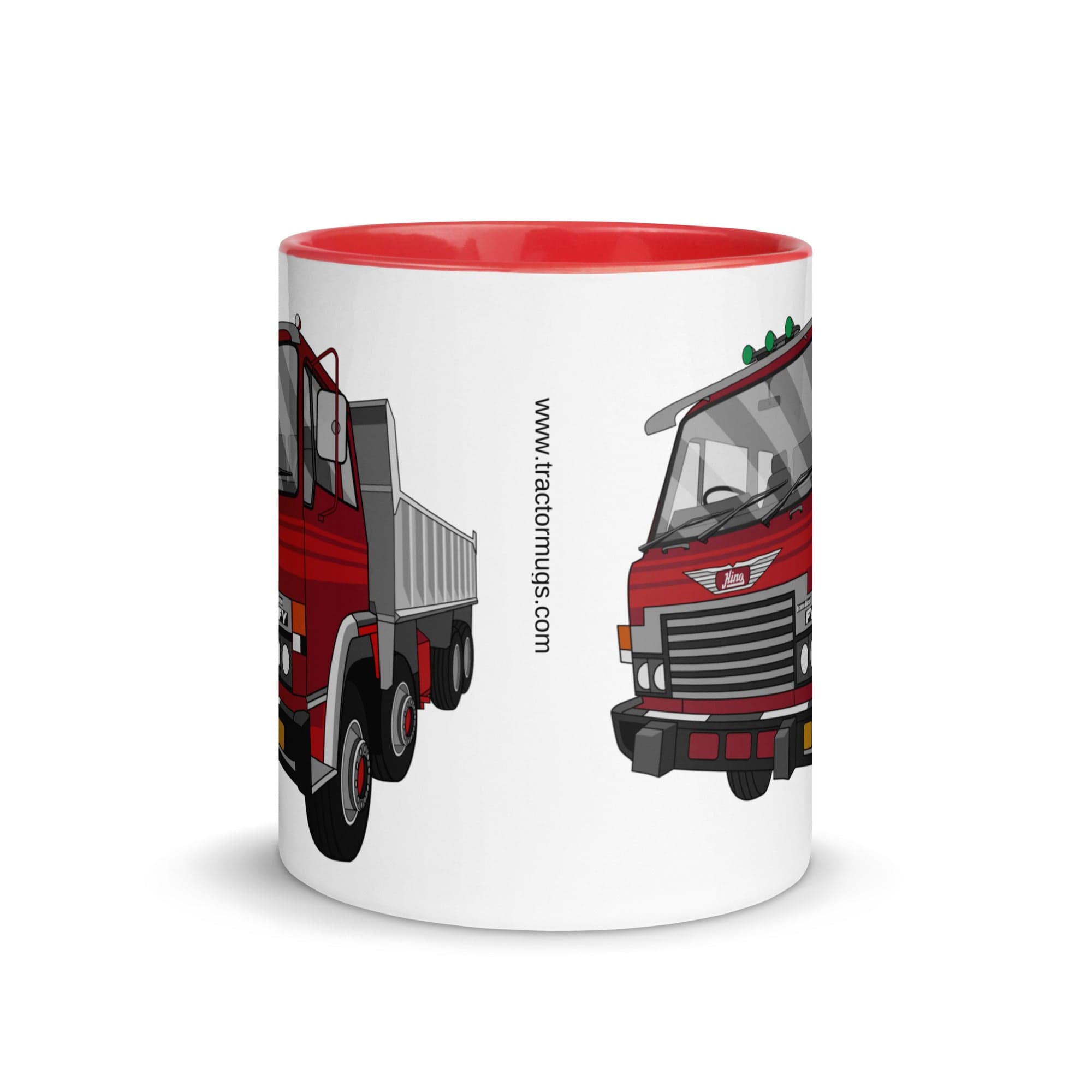 The Tractors Mugs Store Hino FY Tipper Mug with Color Inside Quality Farmers Merch