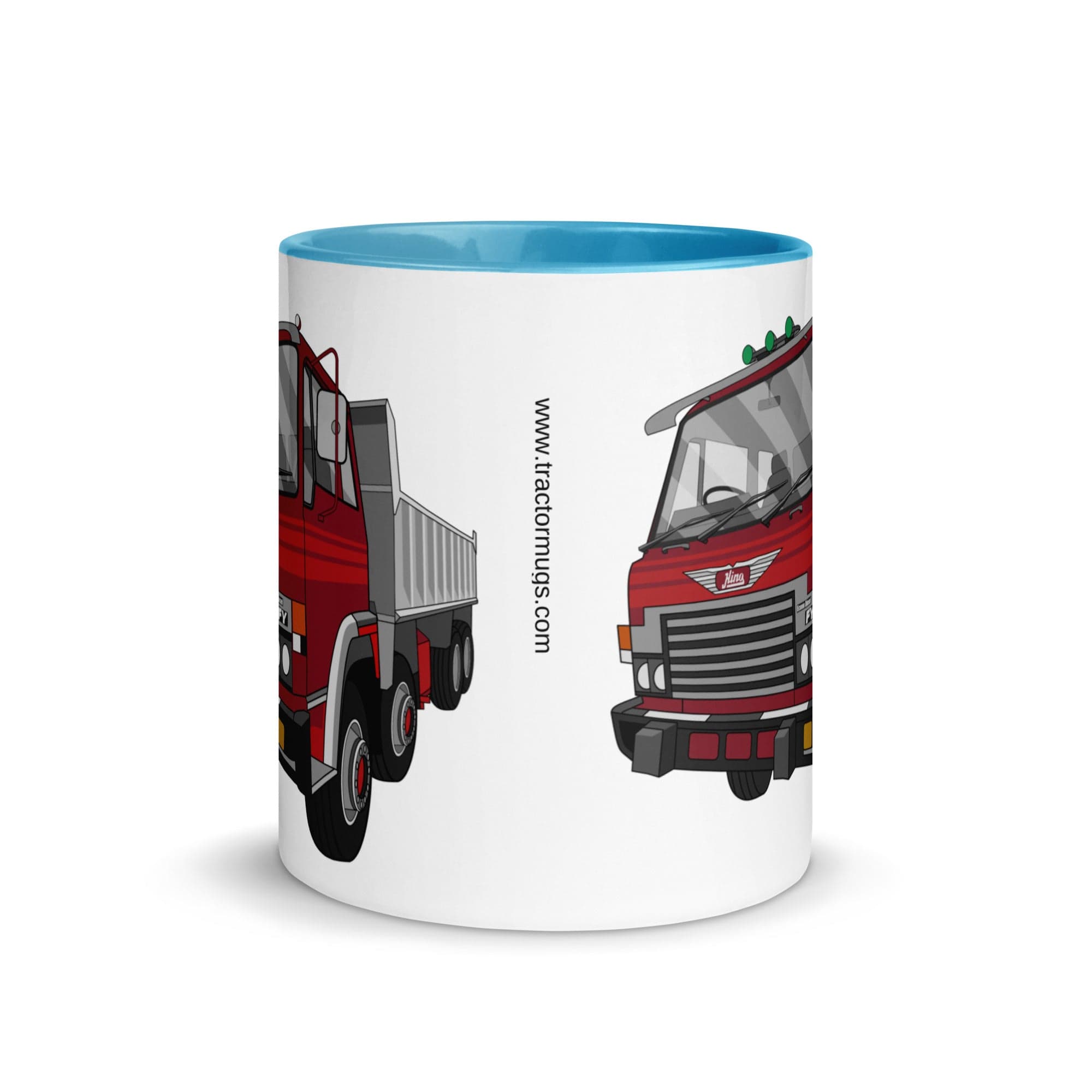 The Tractors Mugs Store Hino FY Tipper Mug with Color Inside Quality Farmers Merch