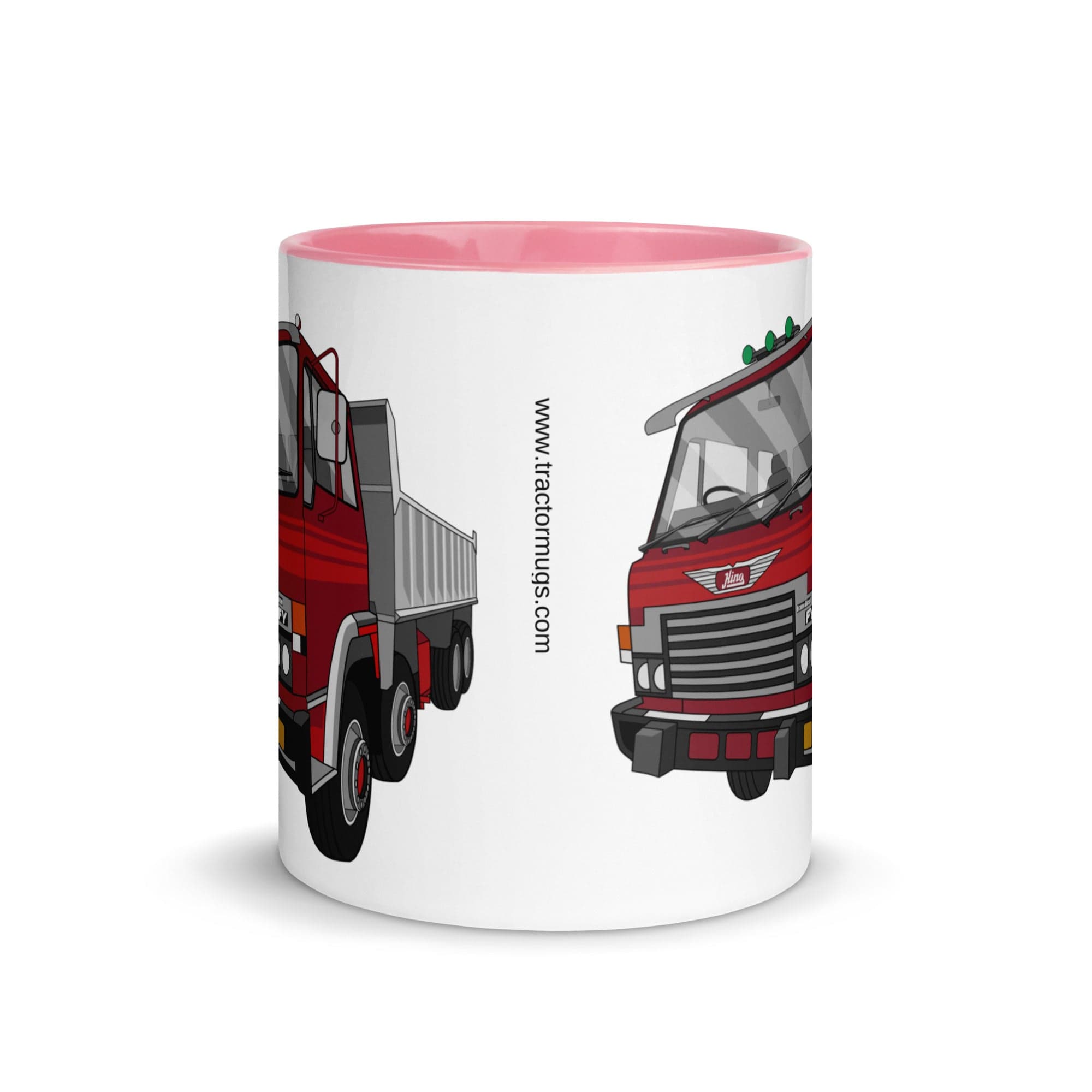 The Tractors Mugs Store Hino FY Tipper Mug with Color Inside Quality Farmers Merch