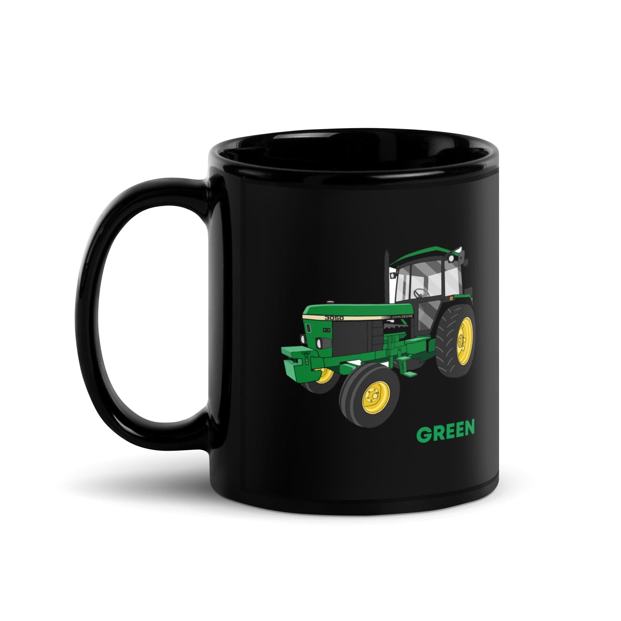 The Tractors Mugs Store If She Ain't Green Black Glossy Mug Quality Farmers Merch