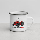 The Tractors Mugs Store If She Ain't Red Massey 35X Enamel Mug Quality Farmers Merch
