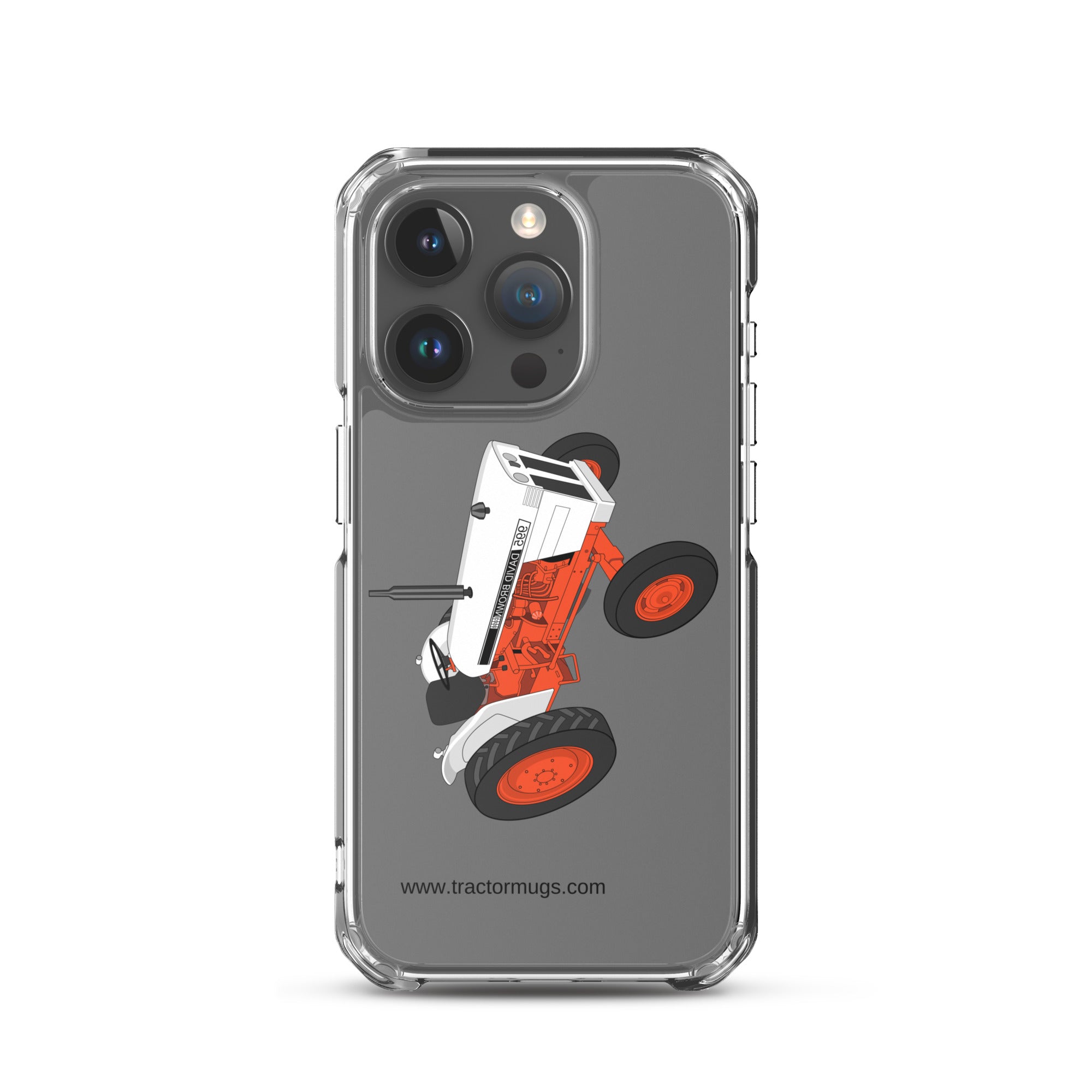 The Tractors Mugs Store iPhone 15 Pro Case David Brown 995 (1973) Clear Case for iPhone® Quality Farmers Merch