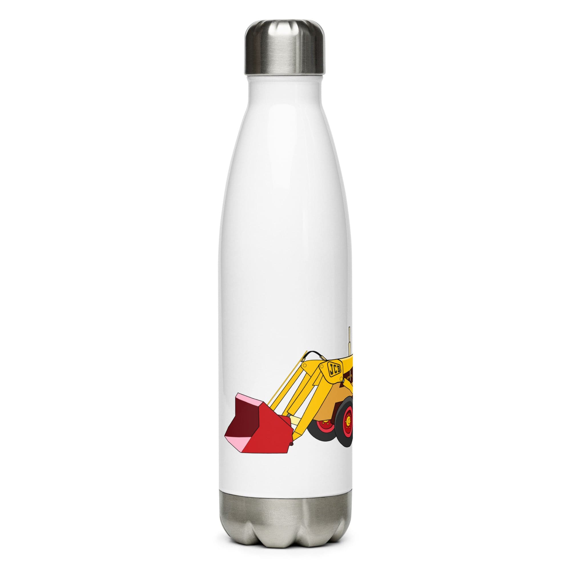 The Tractors Mugs Store JCB 3 Backhoe Stainless steel water bottle Quality Farmers Merch