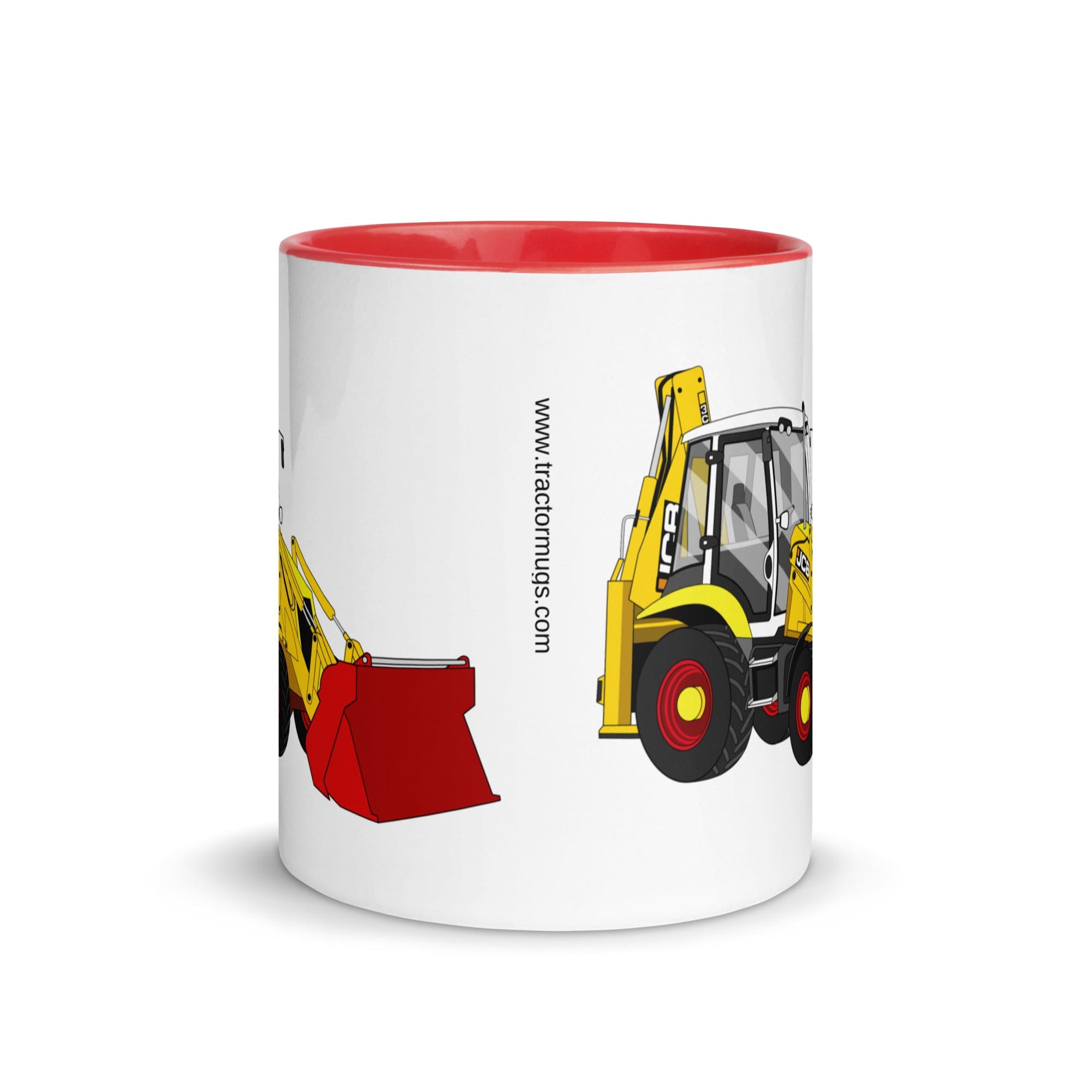 The Tractors Mugs Store JCB 3CX 70th Anniversary Edition Mug with Color Inside Quality Farmers Merch