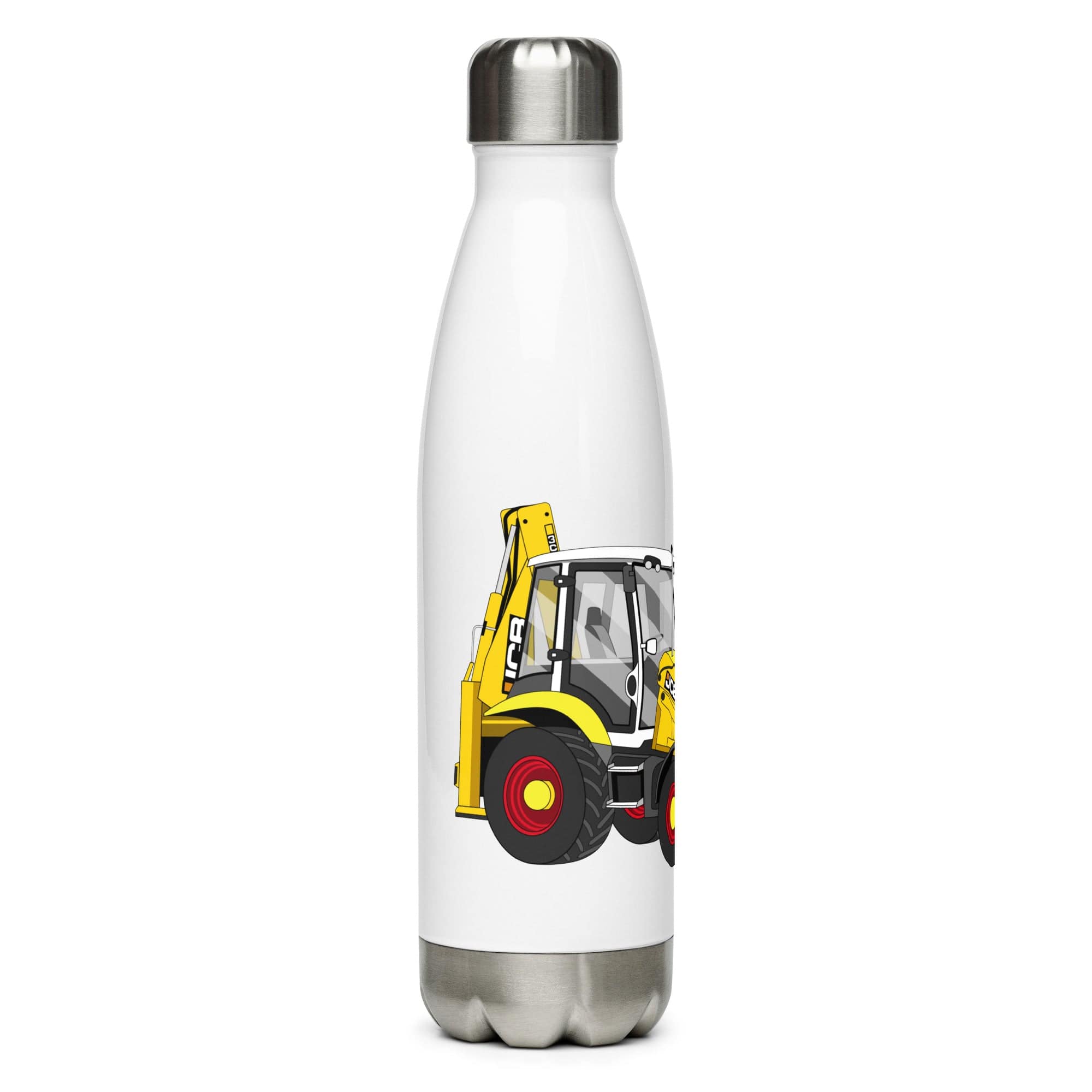 The Tractors Mugs Store JCB 3CX 70th Anniversary Edition Stainless steel water bottle Quality Farmers Merch