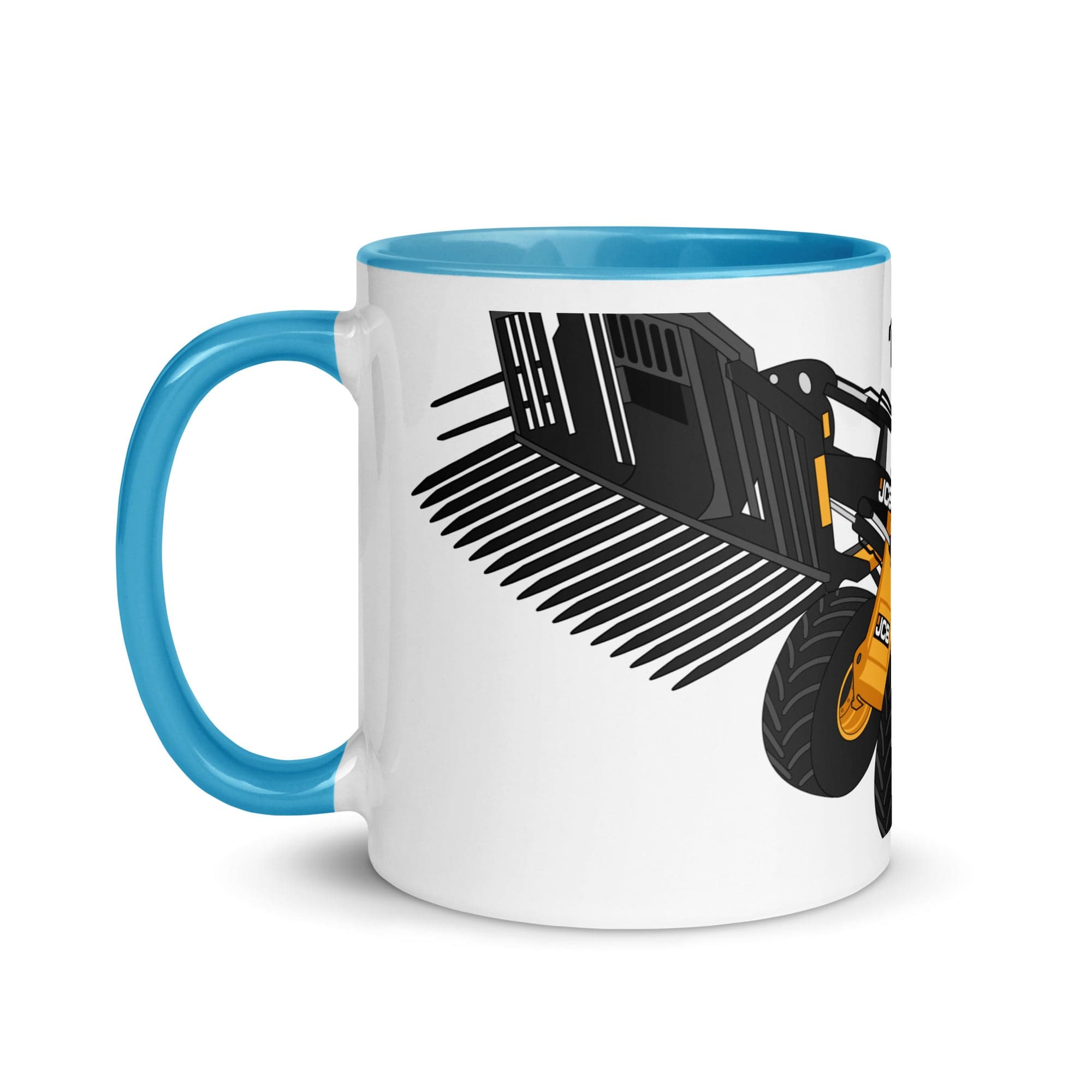 The Tractors Mugs Store JCB 435 S Farm Master 2.0 Mug with Color Inside Quality Farmers Merch