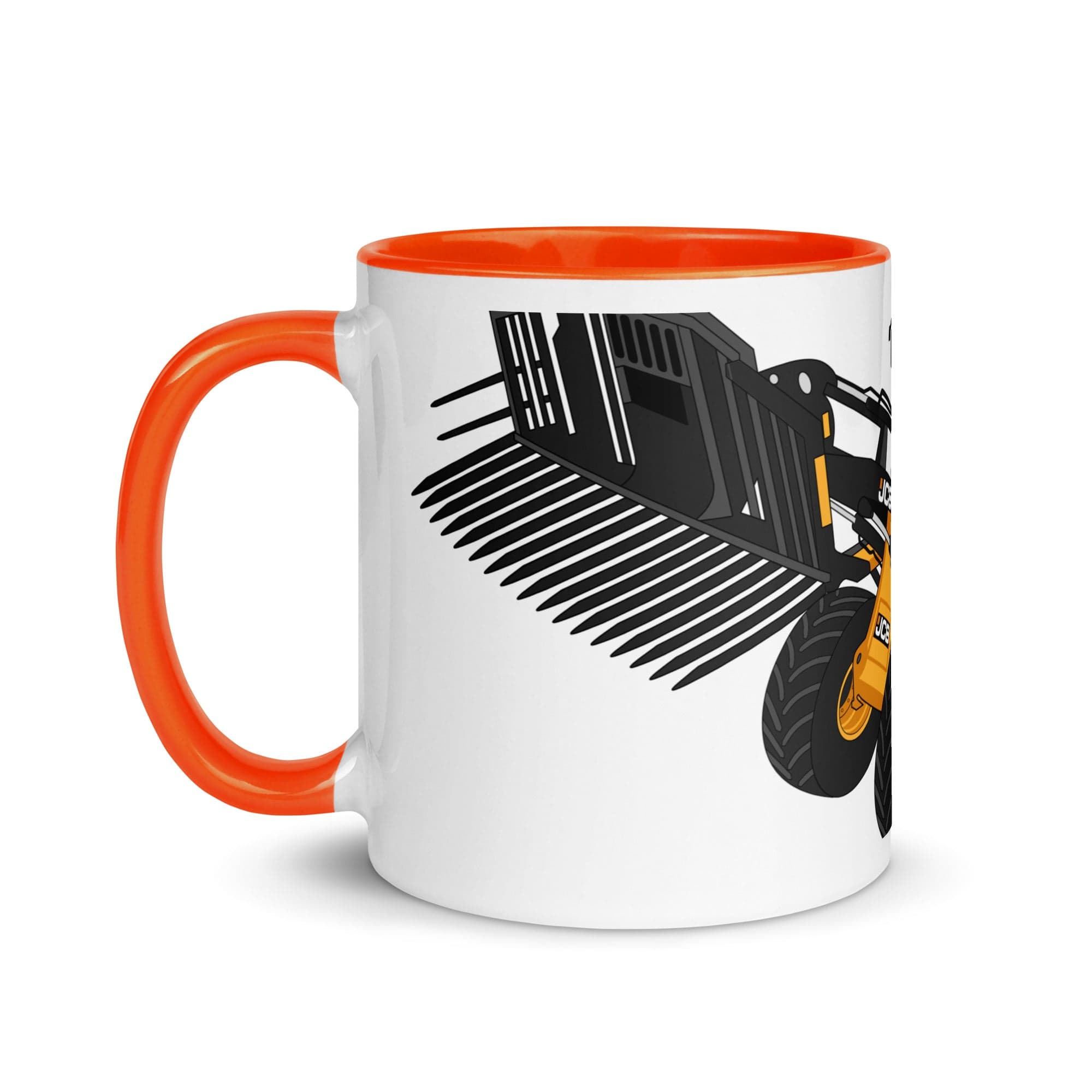The Tractors Mugs Store JCB 435 S Farm Master 2.0 Mug with Color Inside Quality Farmers Merch