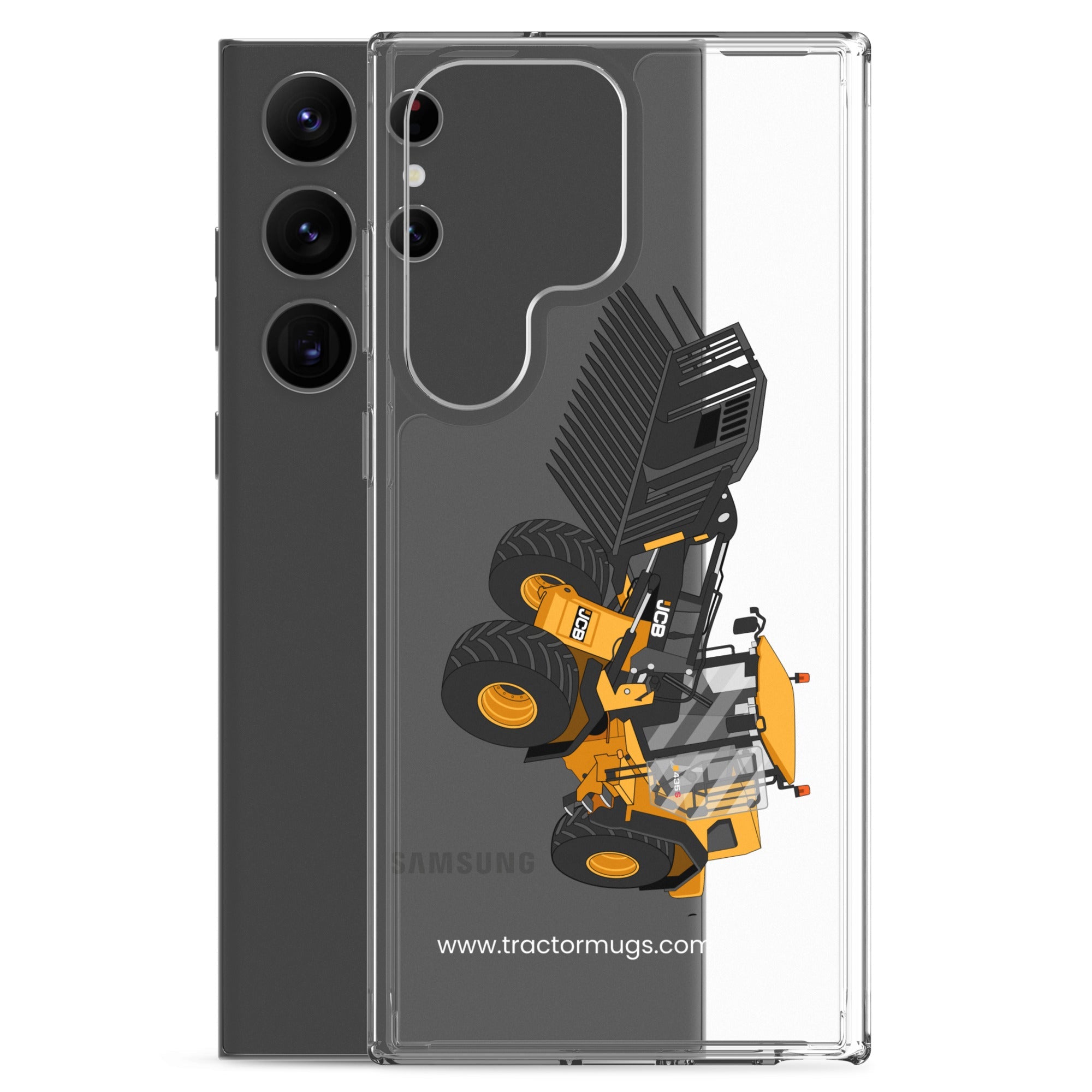 The Tractors Mugs Store JCB 435 S Farm Master Clear Case for SamsungĀ® Quality Farmers Merch