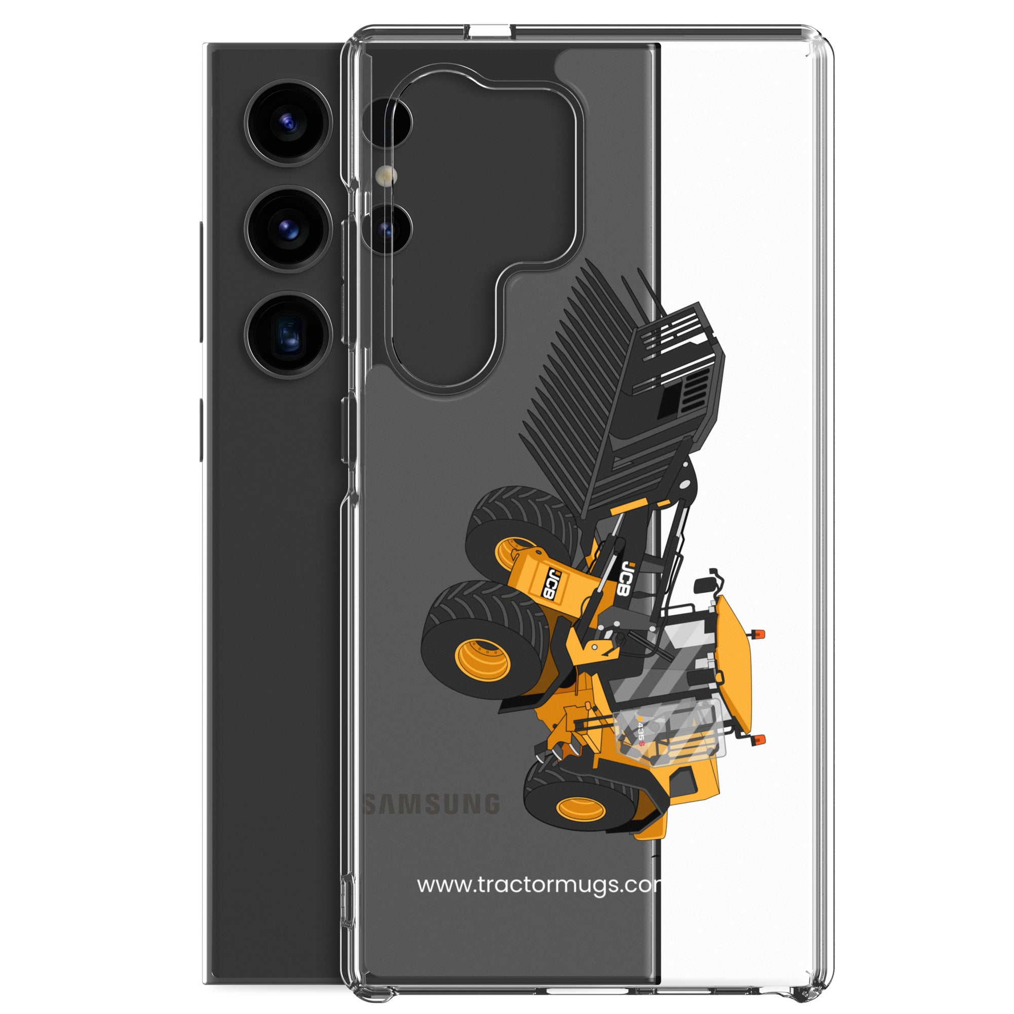 The Tractors Mugs Store JCB 435 S Farm Master Clear Case for SamsungĀ® Quality Farmers Merch