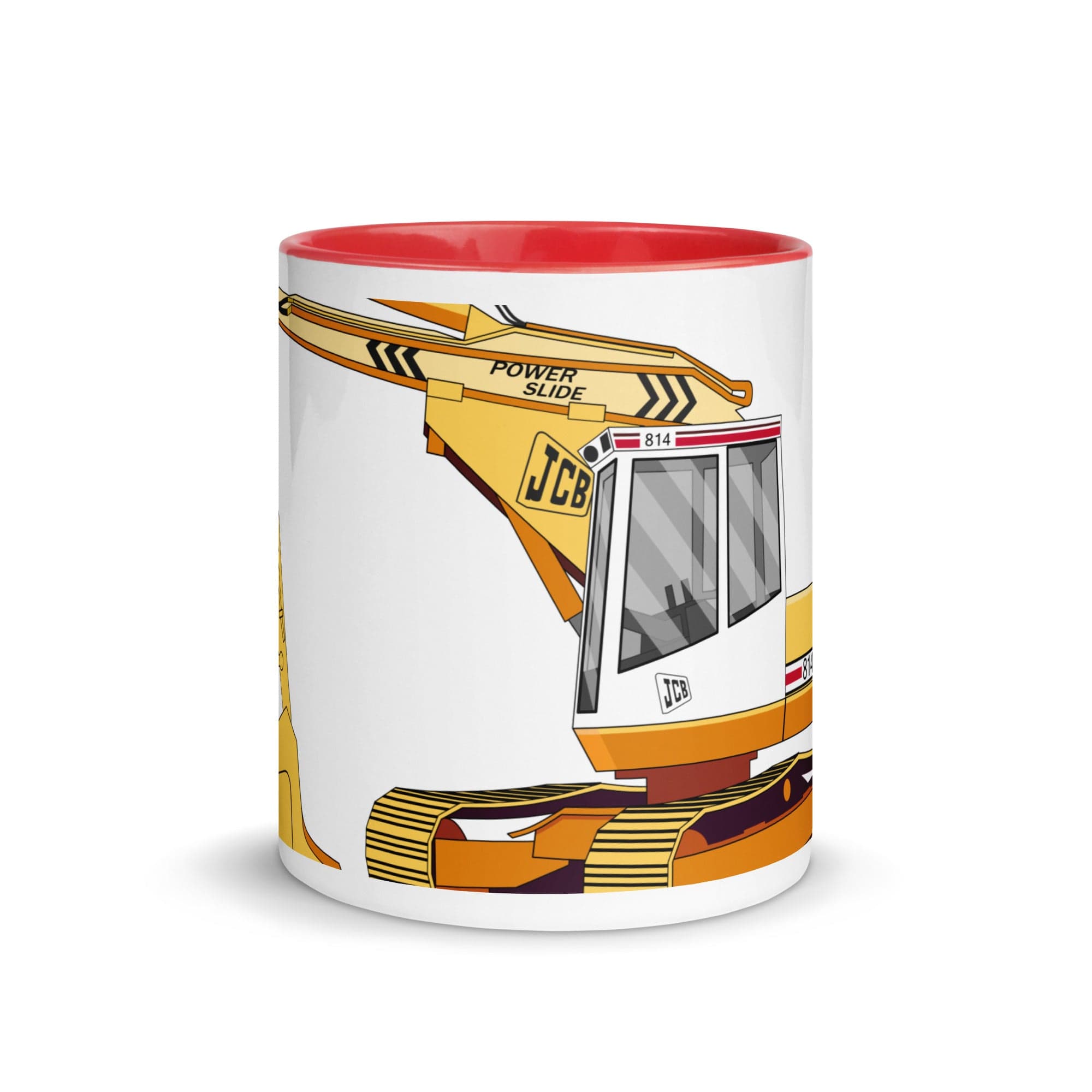 The Tractors Mugs Store JCB 814 Super 2.0 Mug with Color Inside Quality Farmers Merch