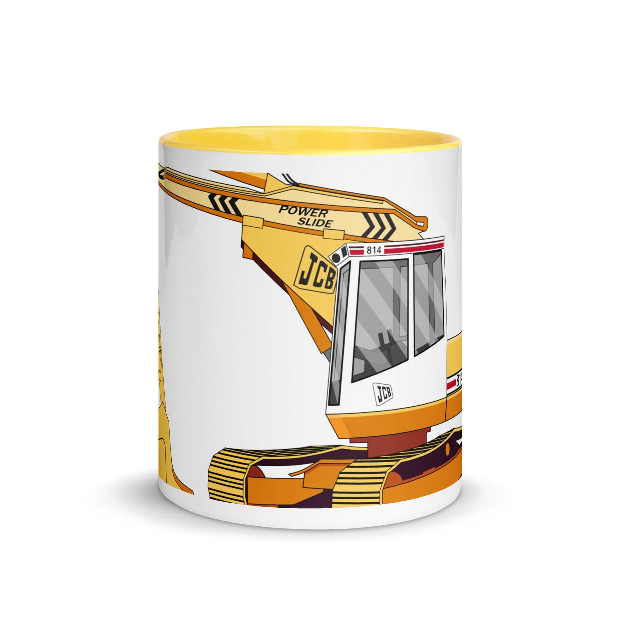 The Tractors Mugs Store JCB 814 Super 2.0 Mug with Color Inside Quality Farmers Merch