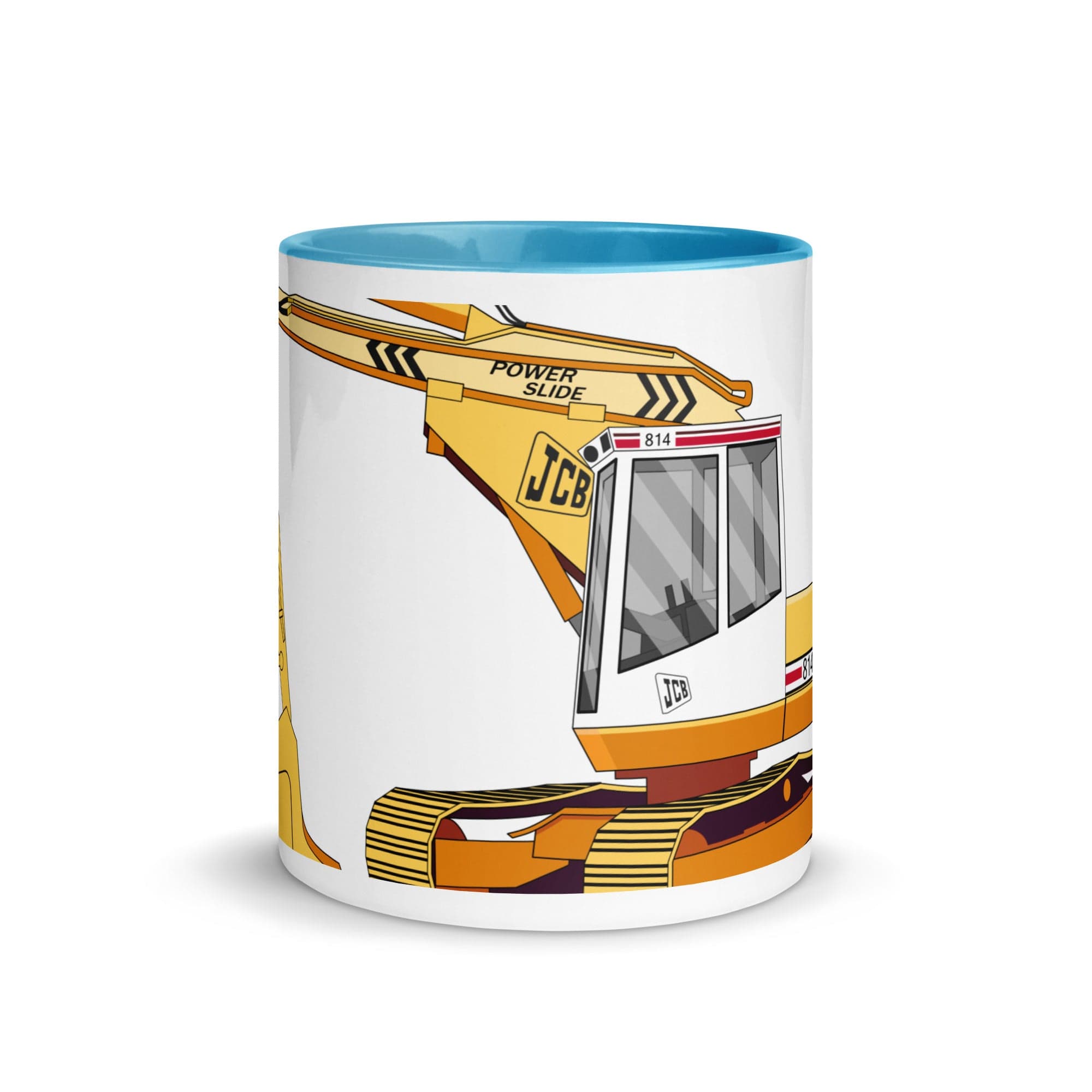 The Tractors Mugs Store JCB 814 Super 2.0 Mug with Color Inside Quality Farmers Merch