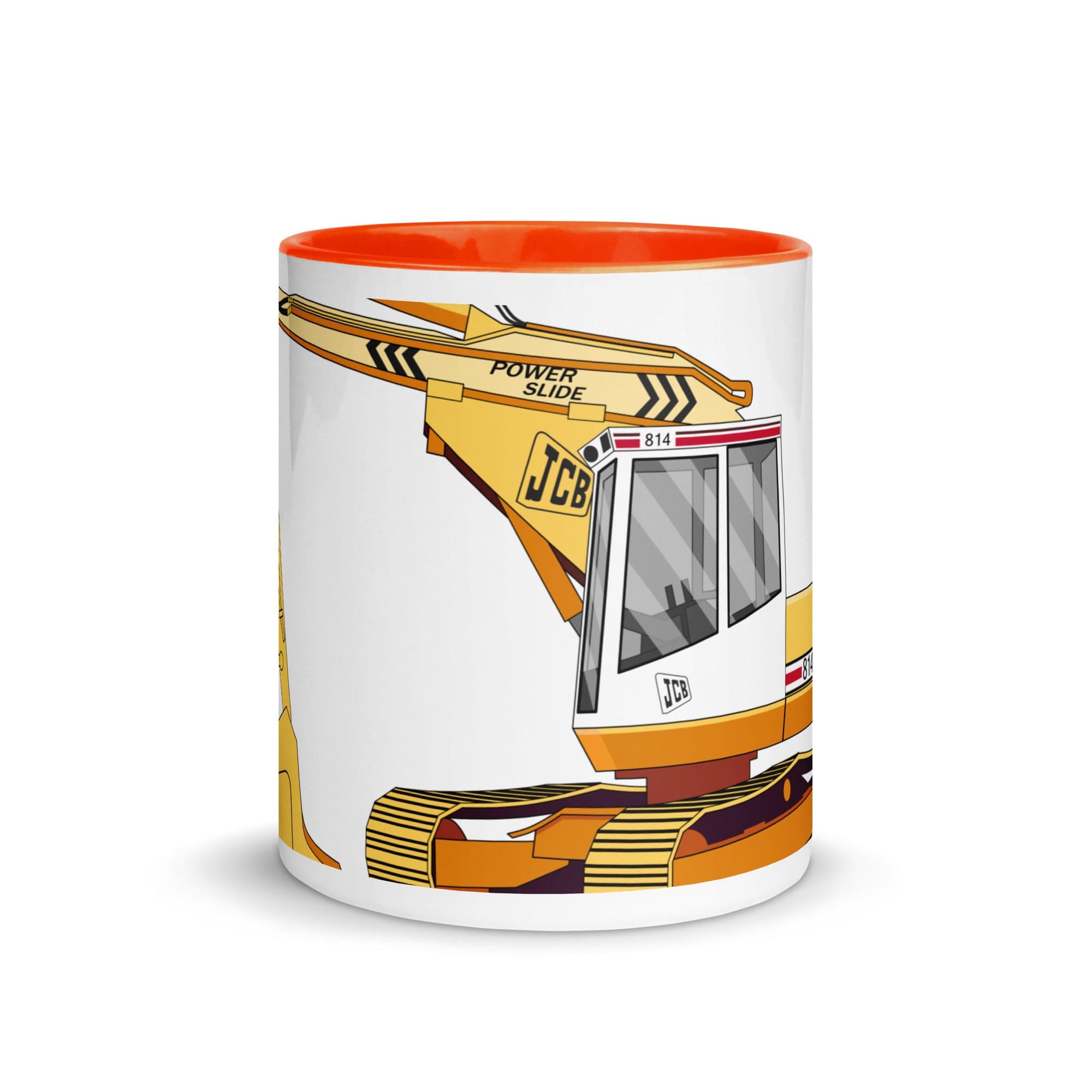 The Tractors Mugs Store JCB 814 Super 2.0 Mug with Color Inside Quality Farmers Merch