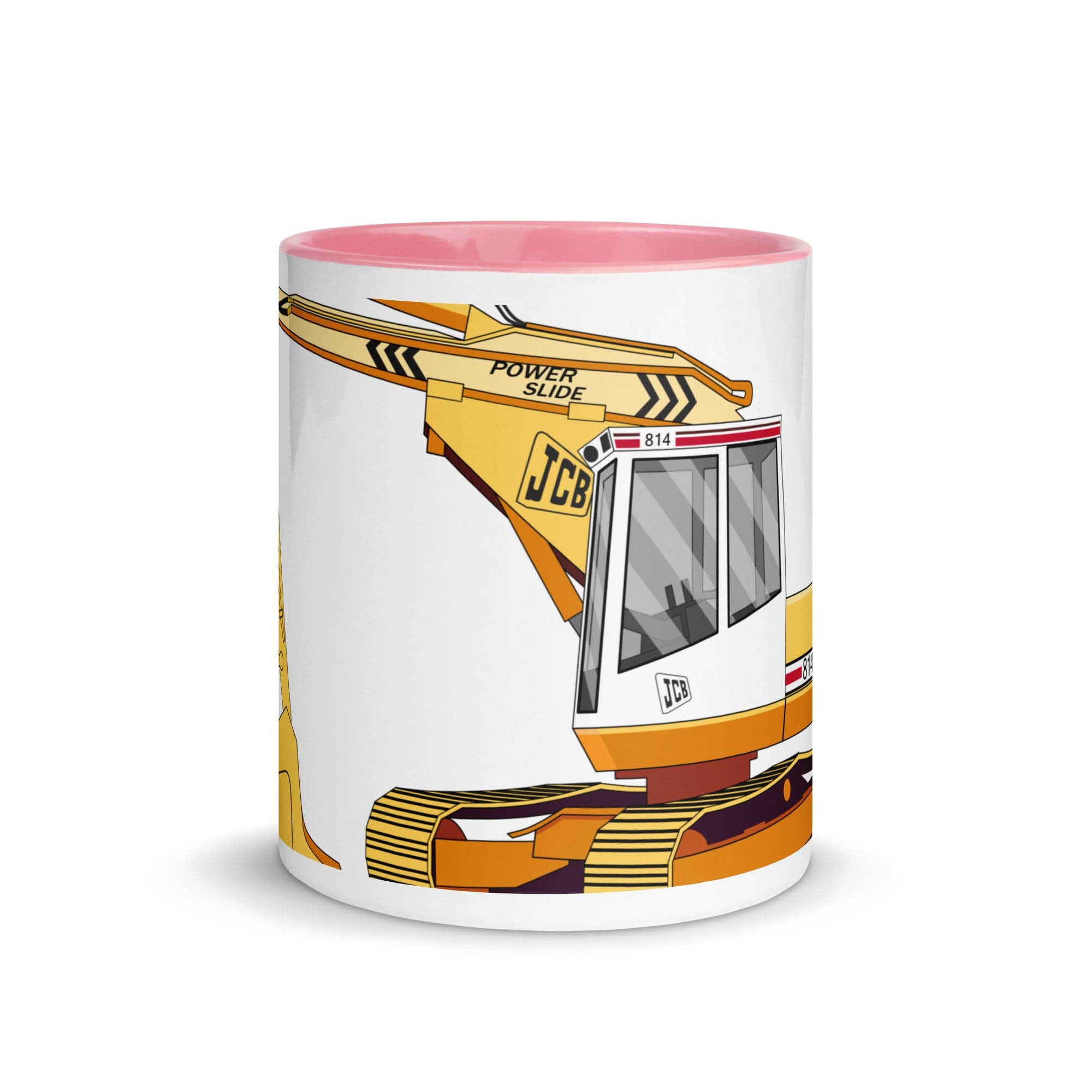 The Tractors Mugs Store JCB 814 Super 2.0 Mug with Color Inside Quality Farmers Merch
