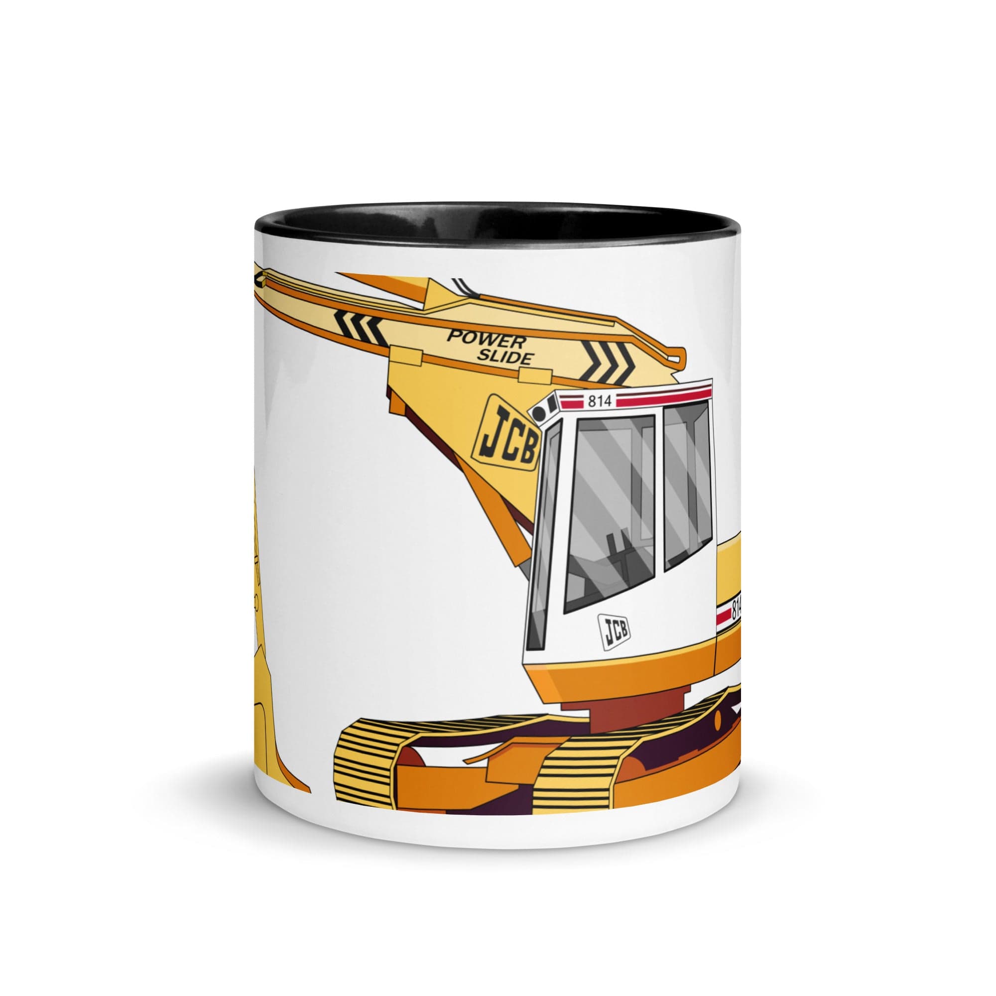 The Tractors Mugs Store JCB 814 Super 2.0 Mug with Color Inside Quality Farmers Merch