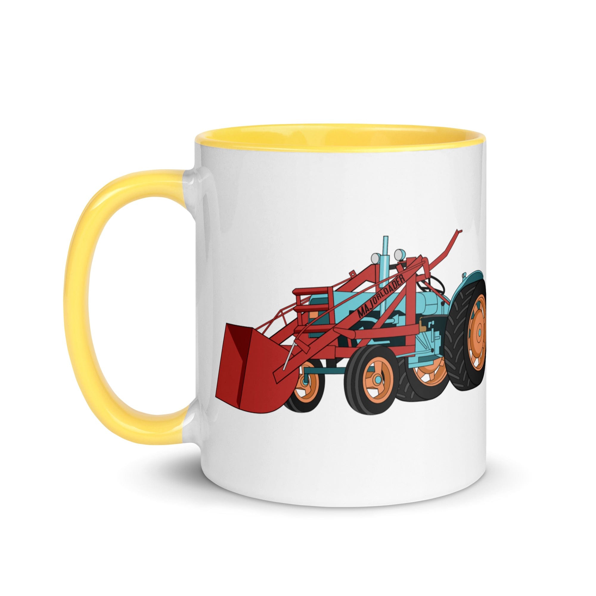 The Tractors Mugs Store JCB Major Loader Mug with Color Inside Quality Farmers Merch