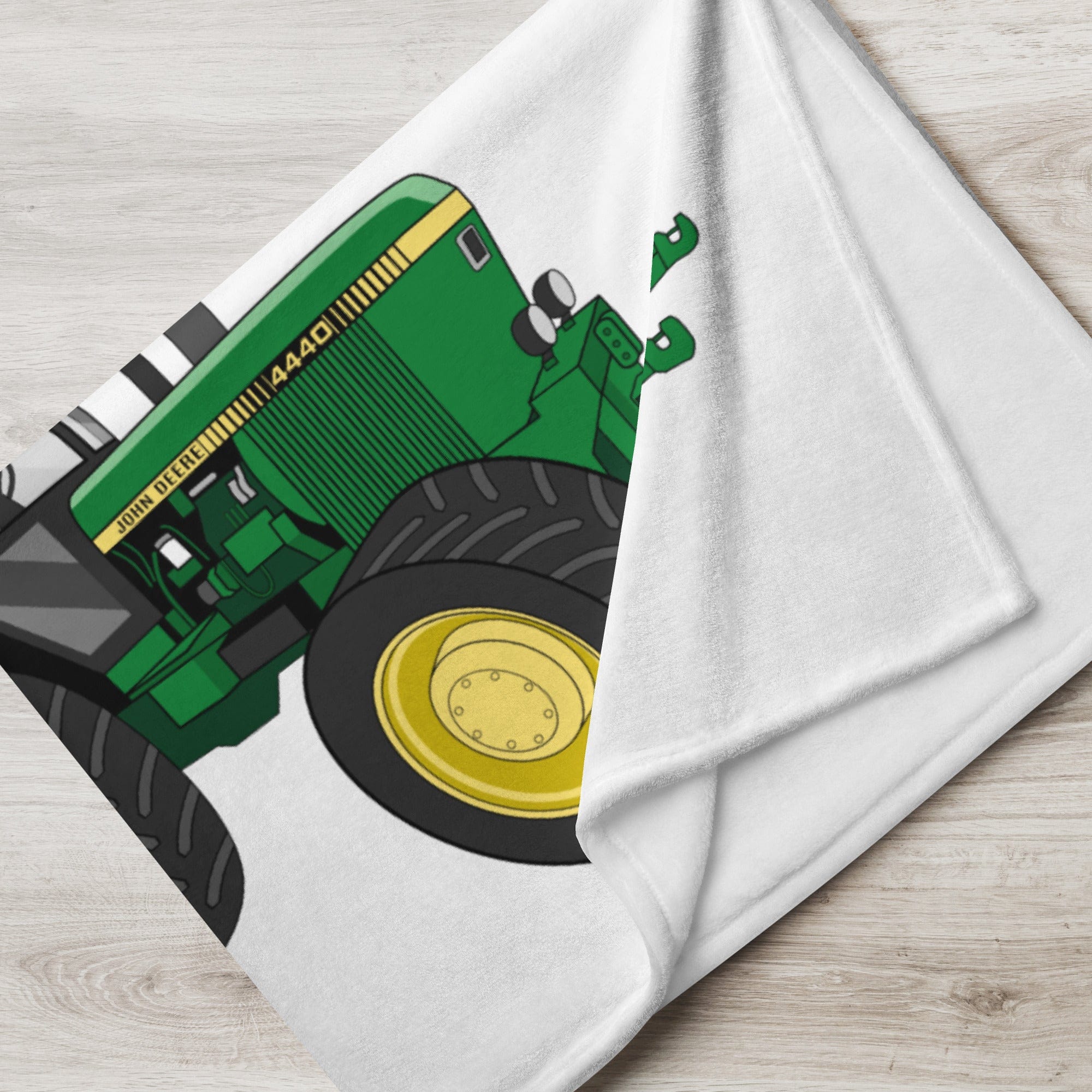 The Tractors Mugs Store John Deere 4440 4WD | Throw Blanket Quality Farmers Merch